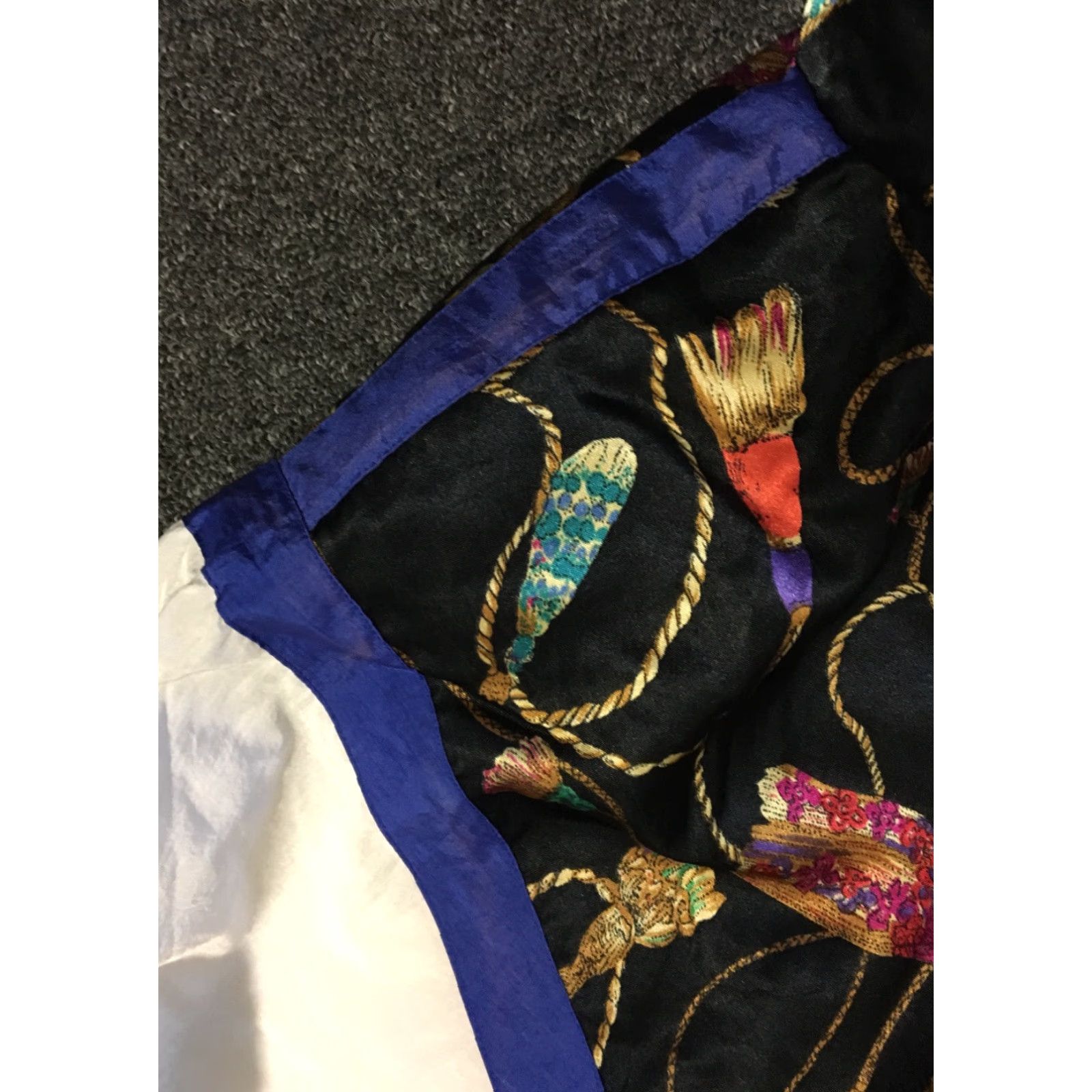 Vintage VINTAGE Kaos Jacket Womens L 80s 90s Gold Rope Tassel Windbreaker Black USA Abstract Art Hip Hop Size L / US 10 / IT 46 - 6 Thumbnail