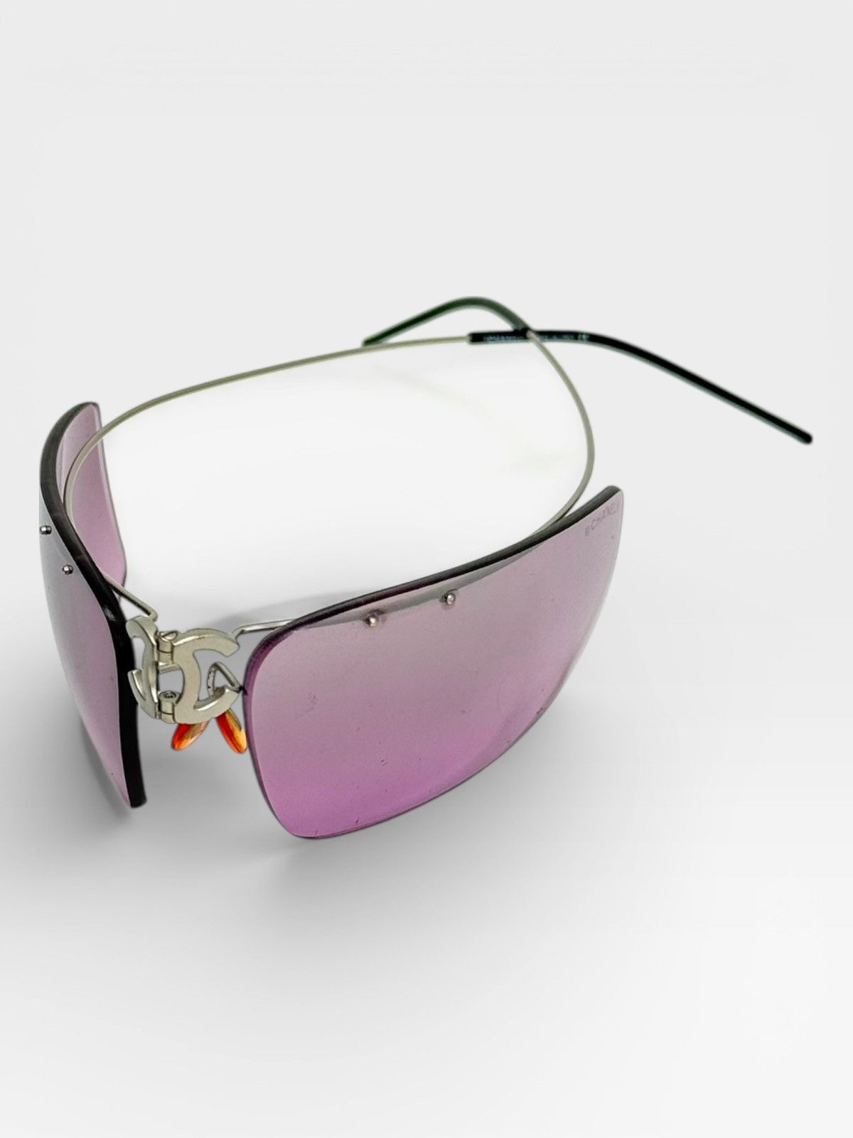Chanel FOLDABLE CHANEL LOGO PINK SUNGLASSES Size ONE SIZE - 4 Thumbnail