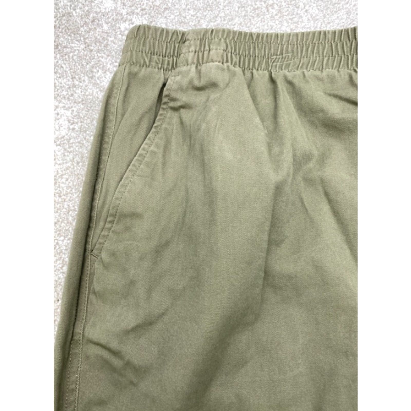 Lands' End VINTAGE Lands' End Shorts Womens 24W Olive Regular Chino Waist 43" Inseam 7.5" Cotton Spandex Stretch Flat Front Slash Pocket 5135 NWT Size 28" / US 6 / IT 42 - 2 Thumbnail