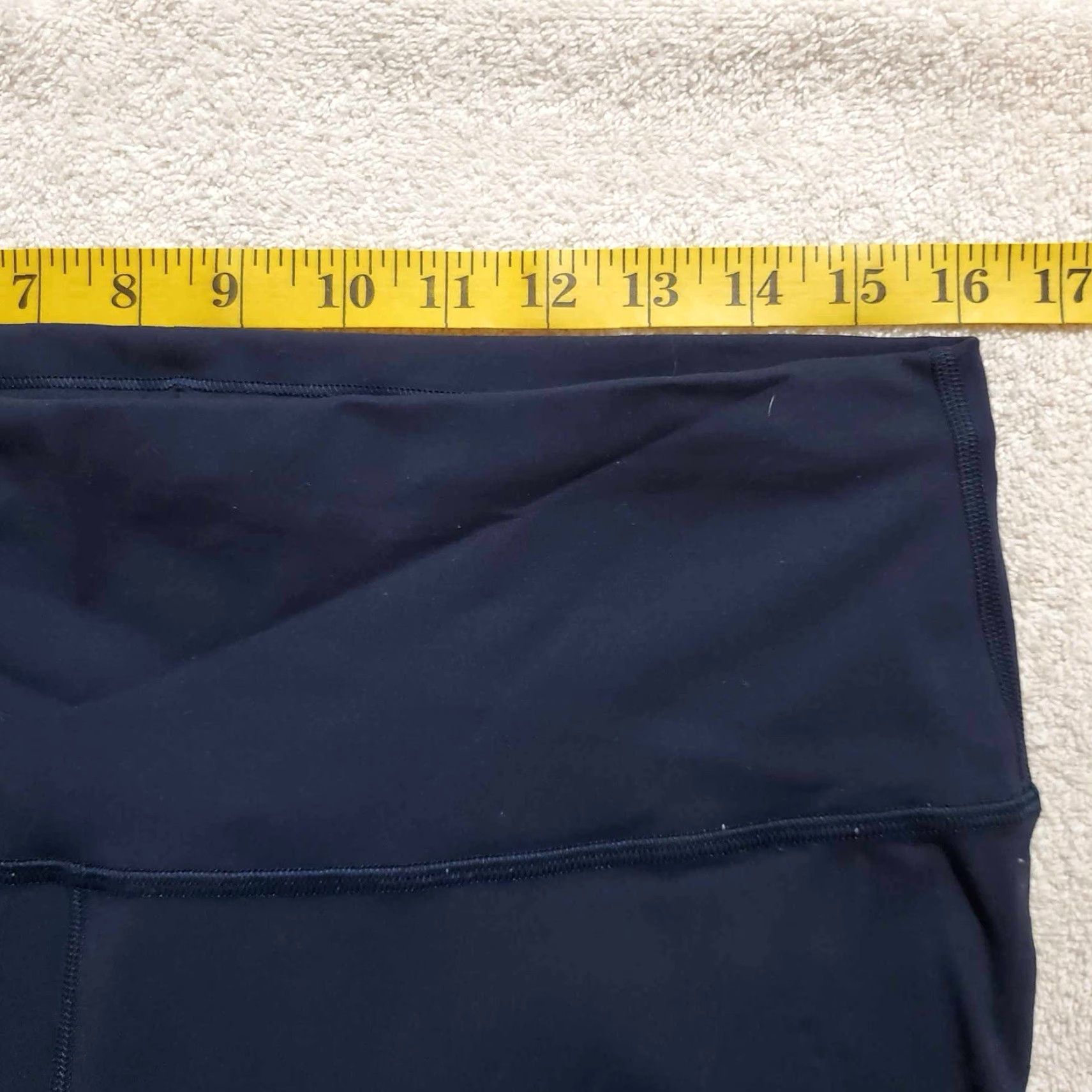 Lululemon Lululemon Leggings Women's Regular 10 Blue 32 x 28 Inseam Hidden Pocket Snug Fit Activewear Compression Size 32" / US 10 / IT 46 - 3 Thumbnail