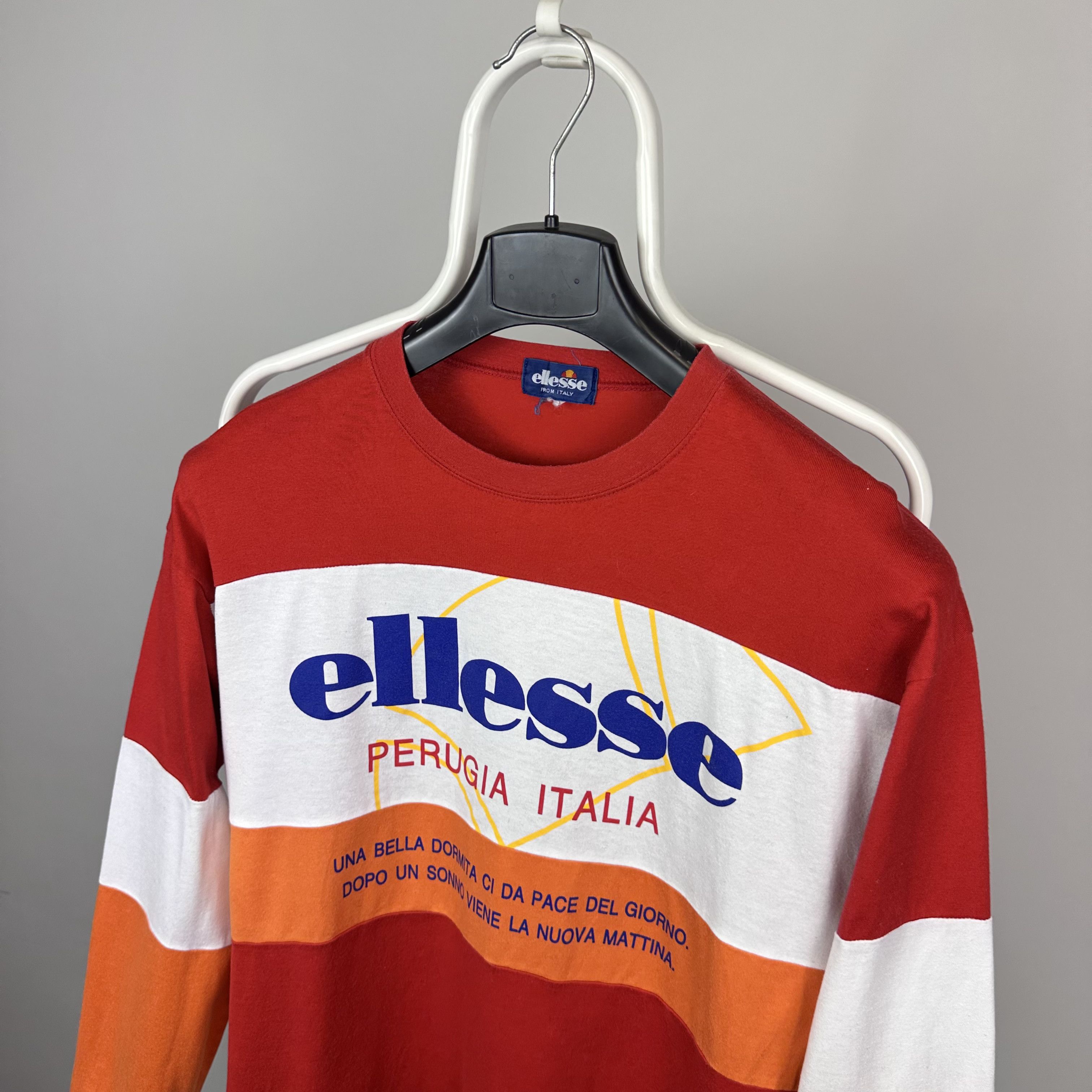 Ellesse Ellesse italy long sleeve big logo centr S M Perugia Size US M / EU 48-50 / 2 - 3 Thumbnail
