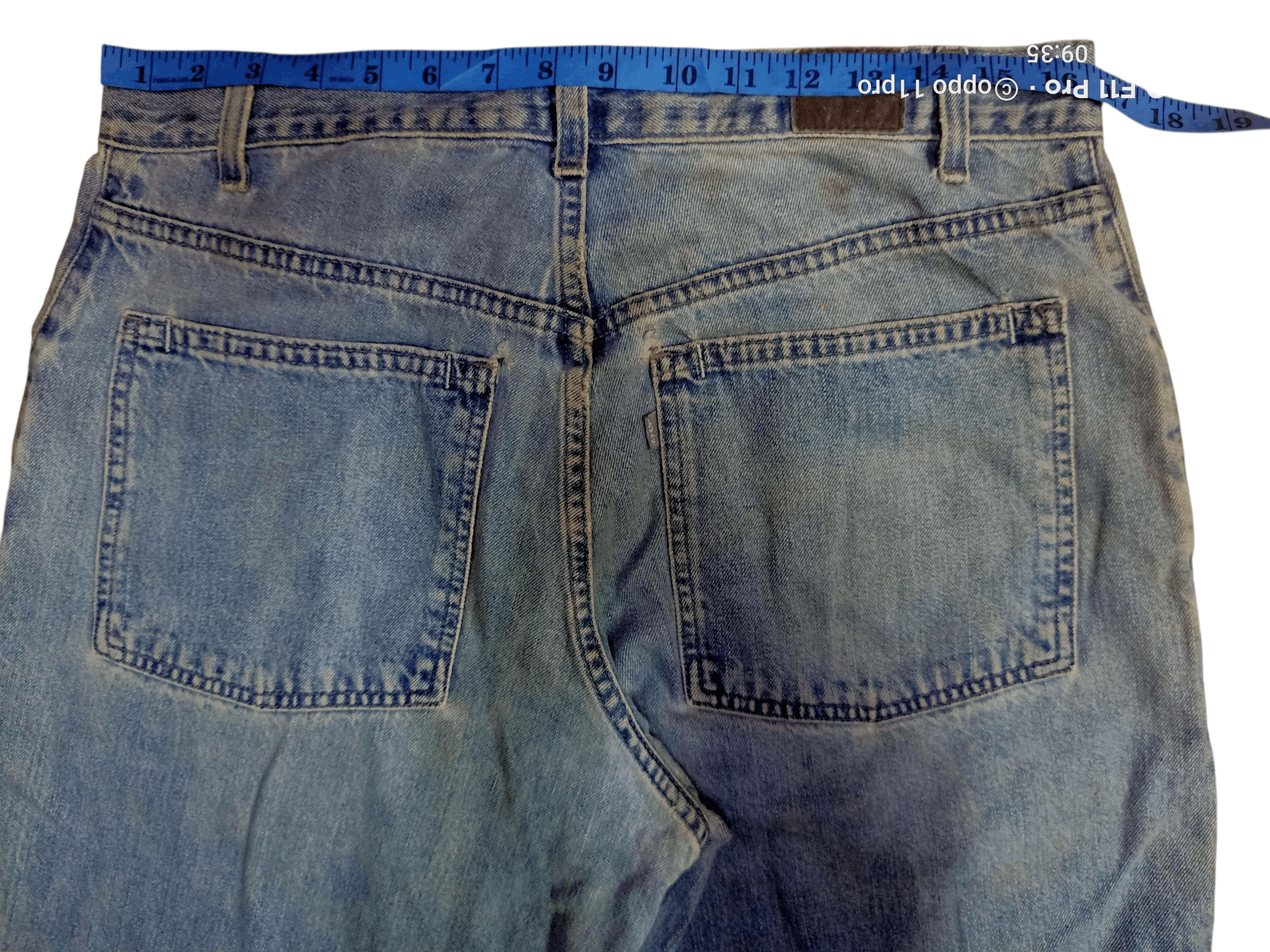 Levi's 🌟Vintag Levis 90s Silver Loose Jeans 🌟 Size US 34 / EU 50 - 10 Thumbnail