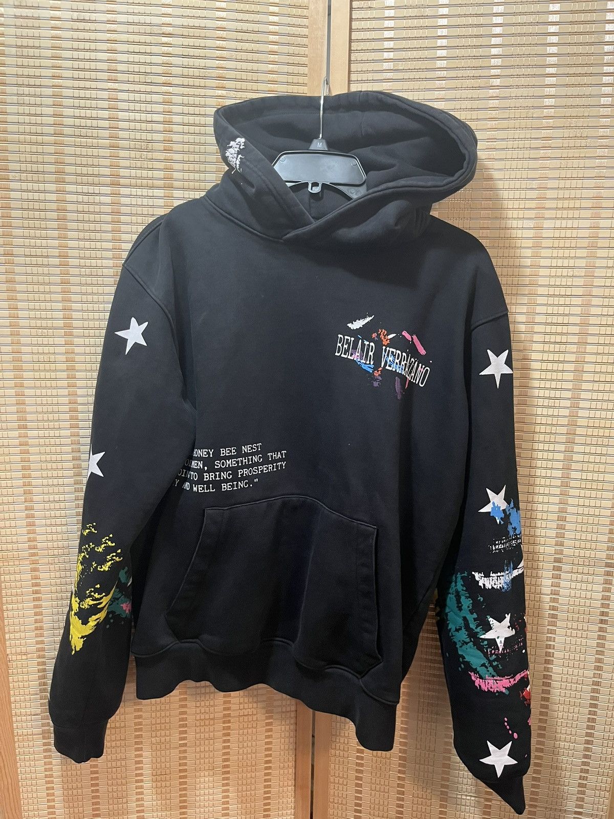Vintage Beliare Verrazono Hoodie paint splatter Size US M / EU 48-50 / 2 - 1 Thumbnail