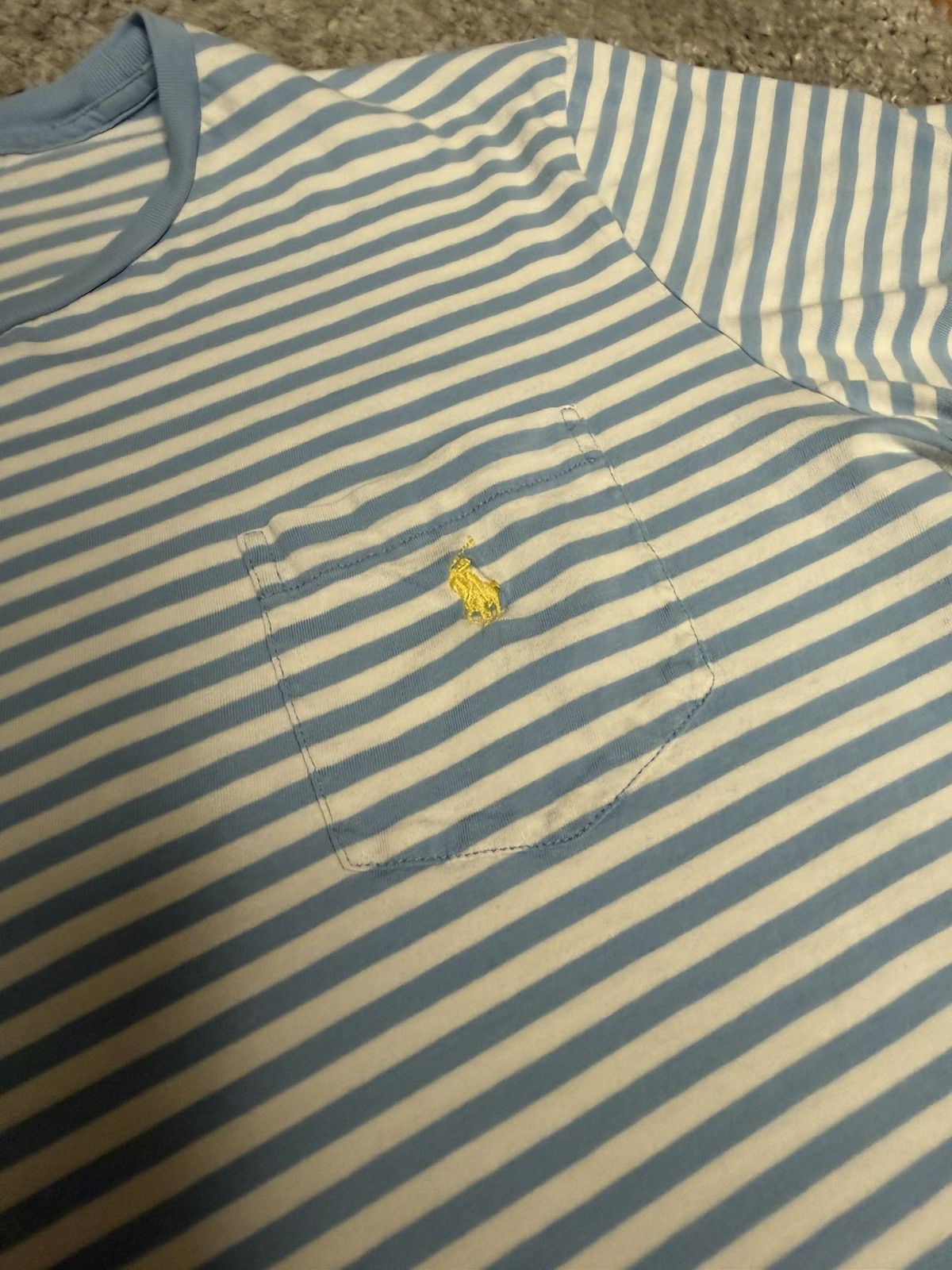 Polo Ralph Lauren Striped Baby Blue Ralph Lauren Tee Size US S / EU 44-46 / 1 - 2 Thumbnail