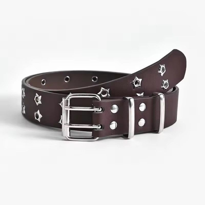 Japanese Brand BROWN STAR BELT Size 30 - 2 Thumbnail