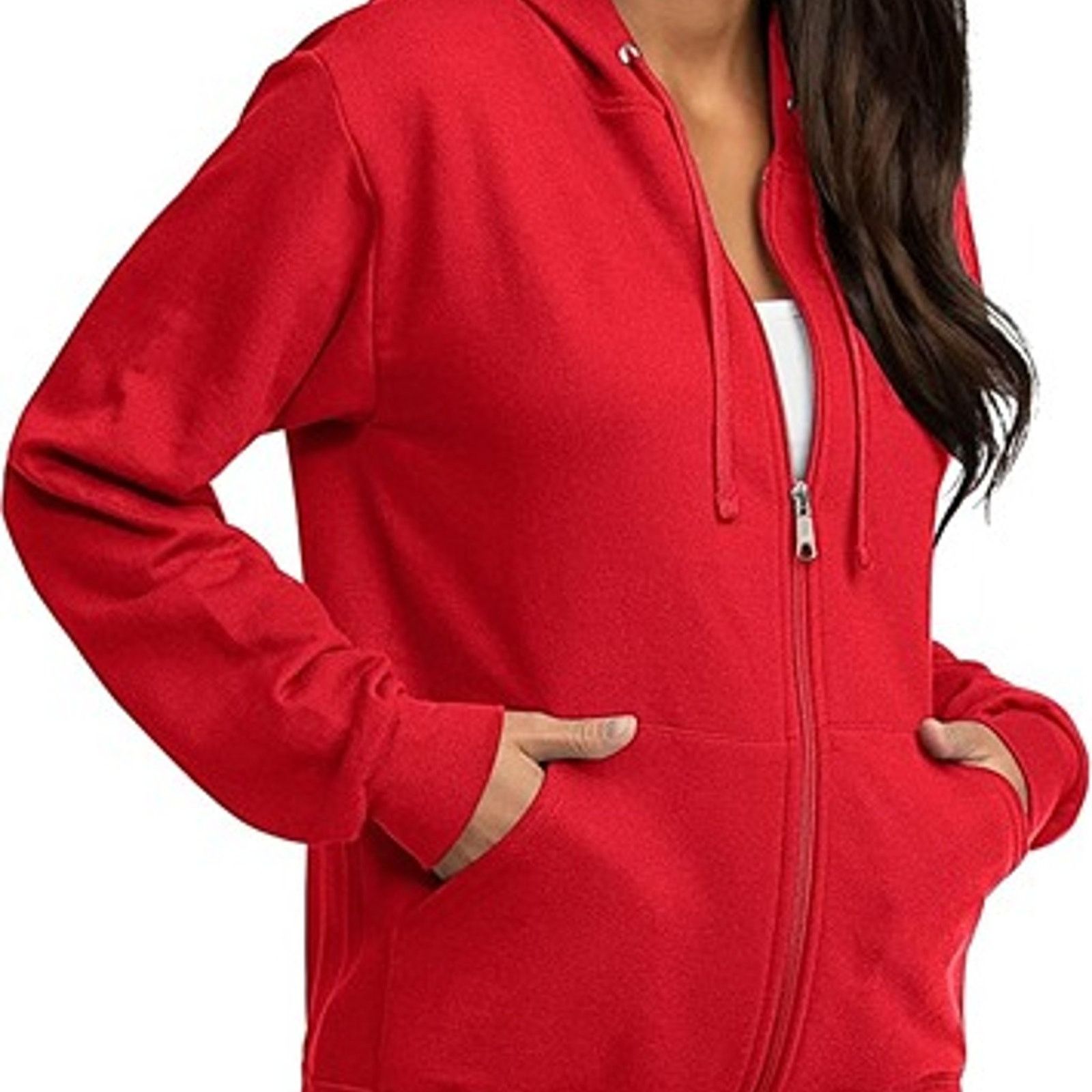 Fruit Of The Loom Fruit of the Loom Men's Fleece Full Zip Sweatshirt, Red, L Size US L / EU 52-54 / 3 - 3 Thumbnail