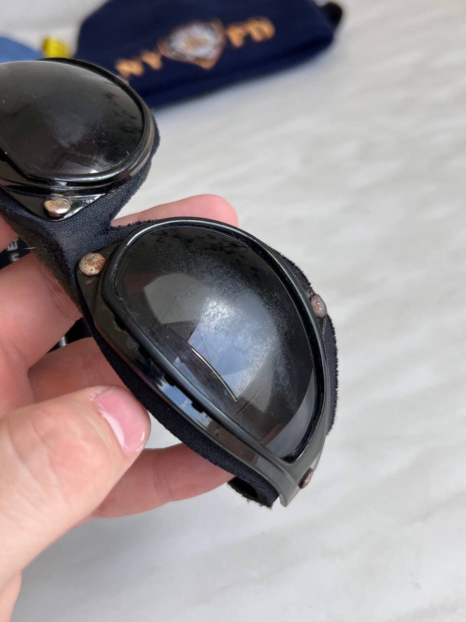Harley Davidson × Vintage Vintage Harley Davidson Moto Bike Sunglasses Gropcore 90s Size ONE SIZE - 3 Thumbnail