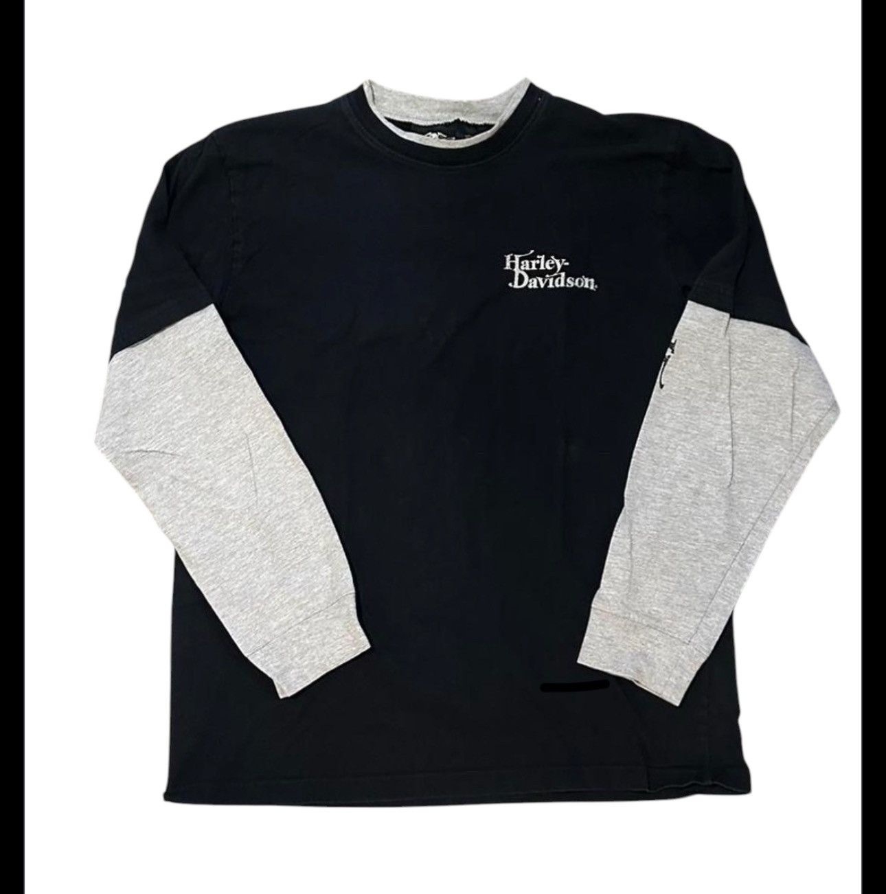 Harley Davidson × Vintage Vintage Harley Davidson Layered Longsleeve Size US L / EU 52-54 / 3 - 1 Thumbnail