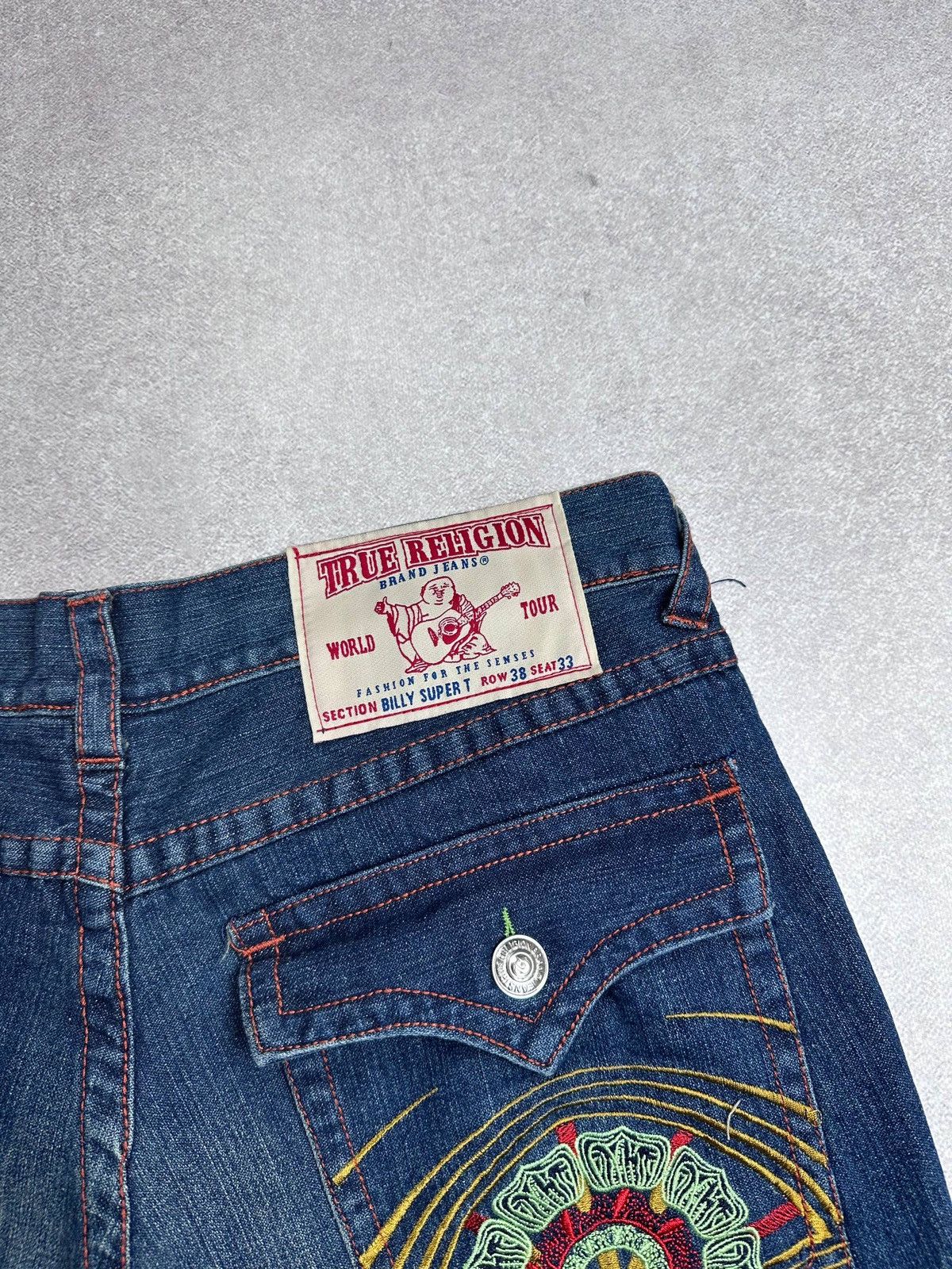 True Religion Vintage NWT True Religion Embroidery Denim Shorts Rare 38 Size US 38 / EU 54 - 3 Thumbnail
