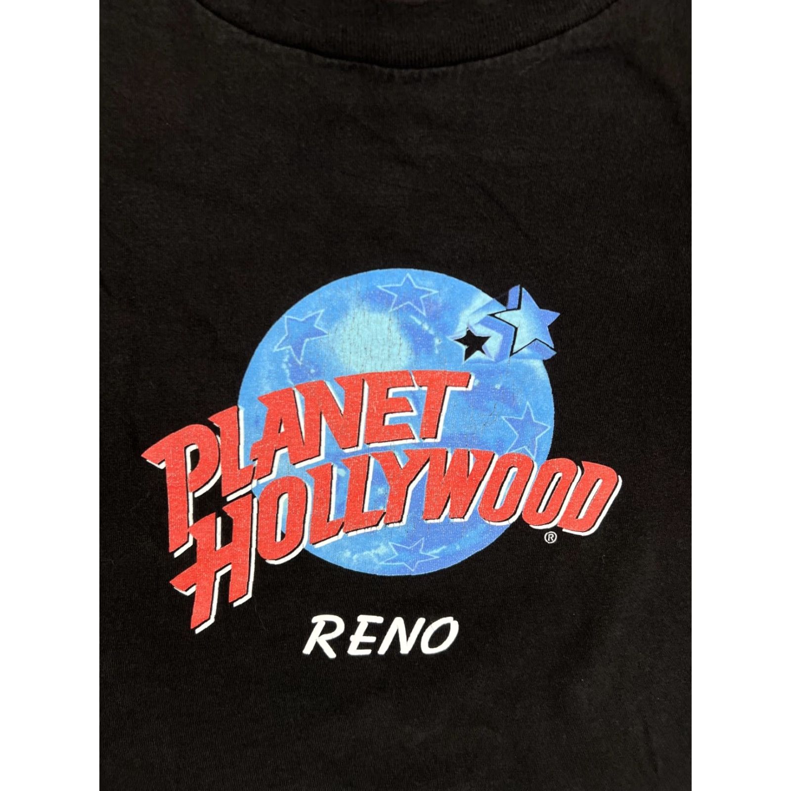 Planet Hollywood VINTAGE Planet Hollywood Reno T-Shirt 2XL Black Mens 90s Crew Neck Short Sleeve Cotton 1990s Show Performance Theme Size US XXL / EU 58 / 5 - 2 Thumbnail