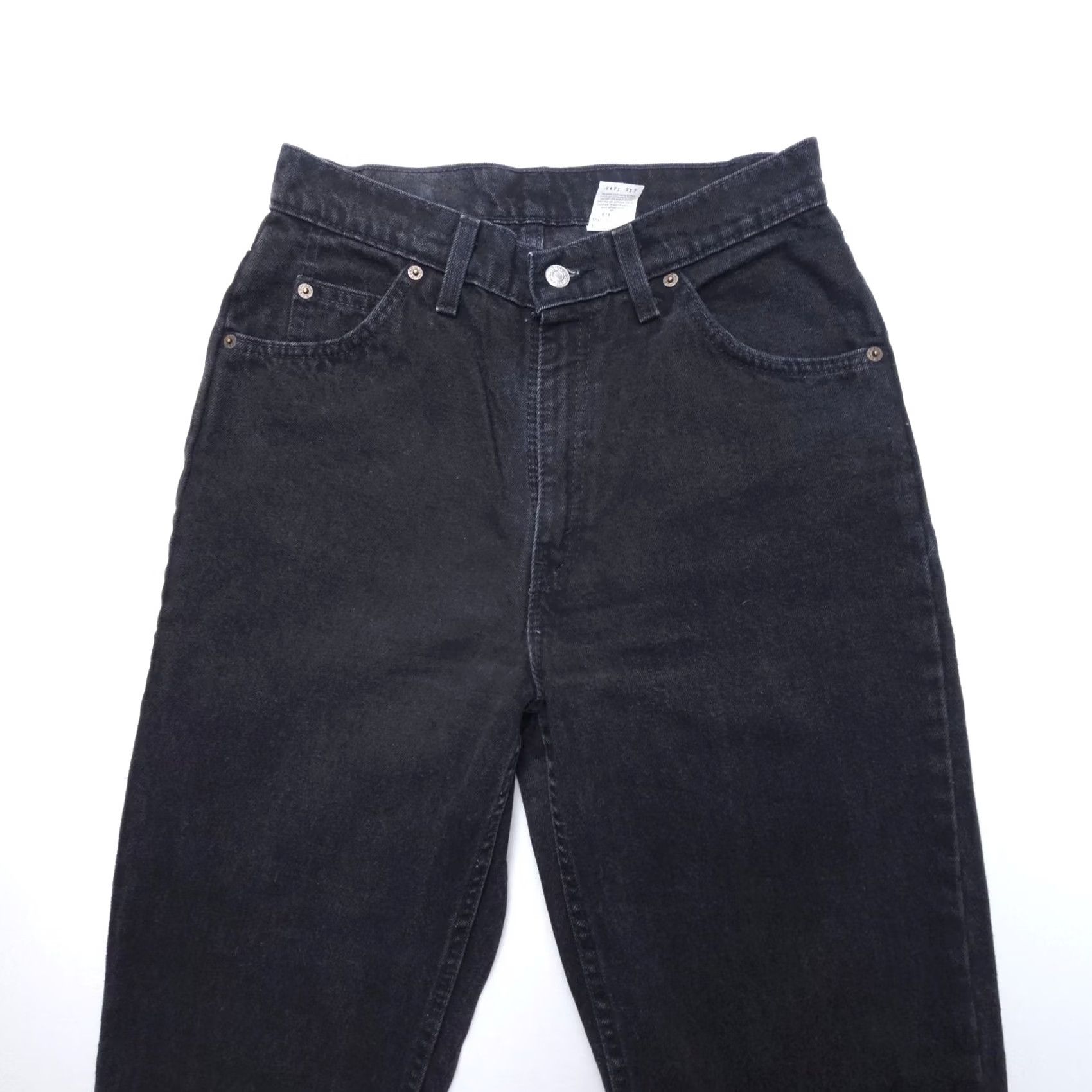 Levi's VINTAGE Levi's Jeans Womens 12 Long Black 90s USA 921 Tapered Orange Tab 5-Pocket Denim Size 34" / US 12 / IT 48 - 7 Thumbnail