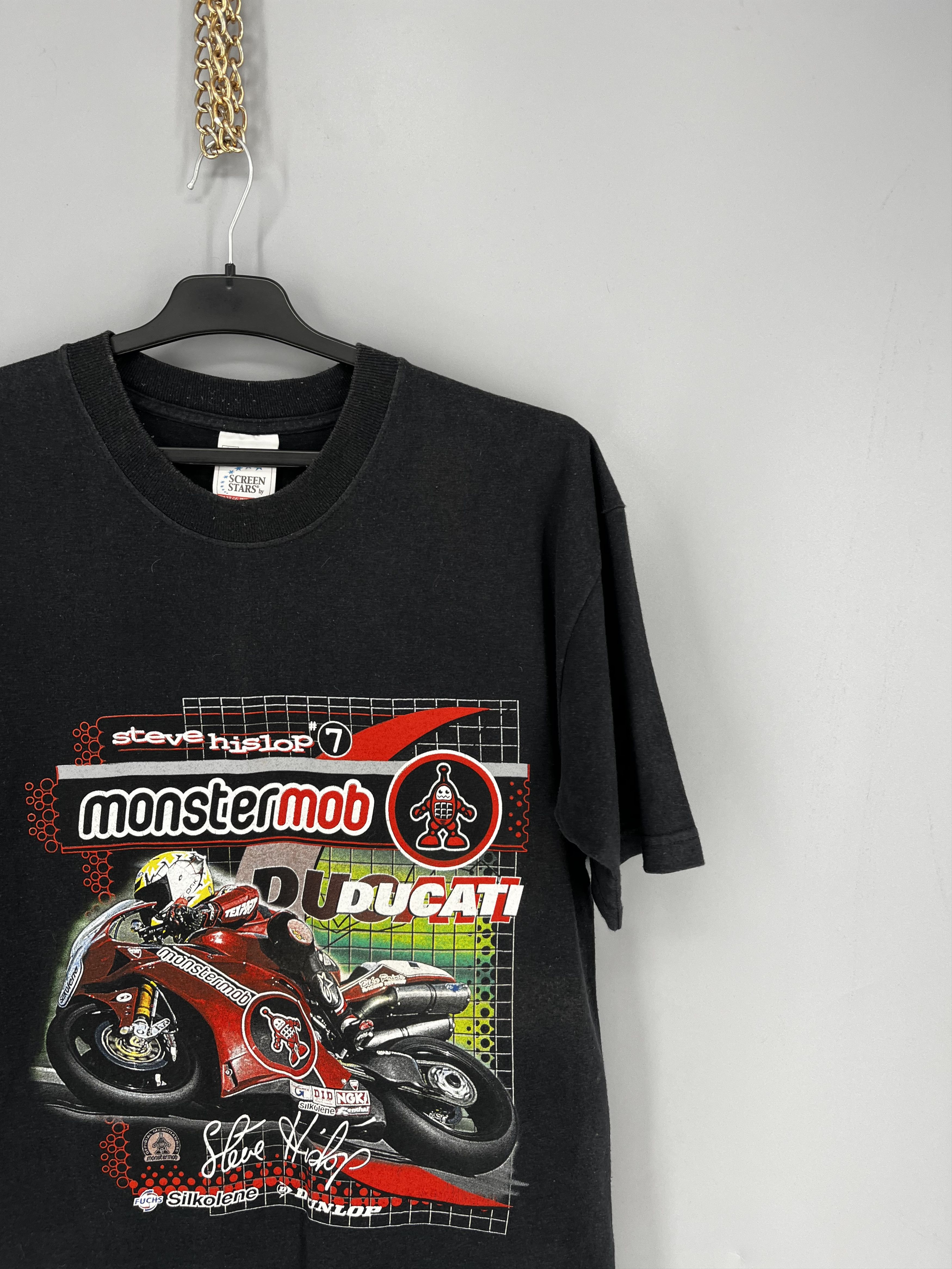 Ducati Vintage Ducati Steve Hislop Monster Mob UK Superbike RacingM Size US M / EU 48-50 / 2 - 5 Thumbnail