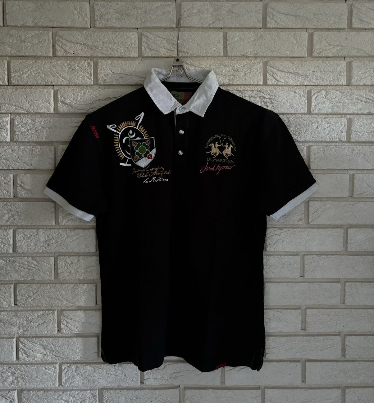 La Martina × Vintage Polo La Martina Army Indian Country Style Ralph Lauren Size US L / EU 52-54 / 3 - 1 Thumbnail