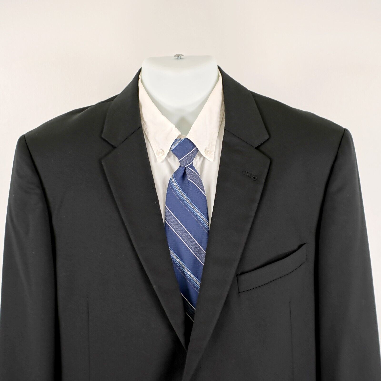Joseph Abboud Joseph Abboud Reda Super 110s Wool Black 2 Button Blazer 44R Size 44R - 1 Thumbnail