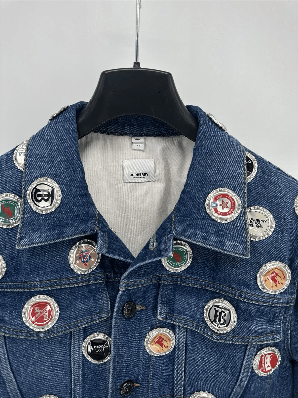 Burberry Burberry Bottle Cap Detail Denim Jacket Size 48 Size US M / EU 48-50 / 2 - 2 Thumbnail