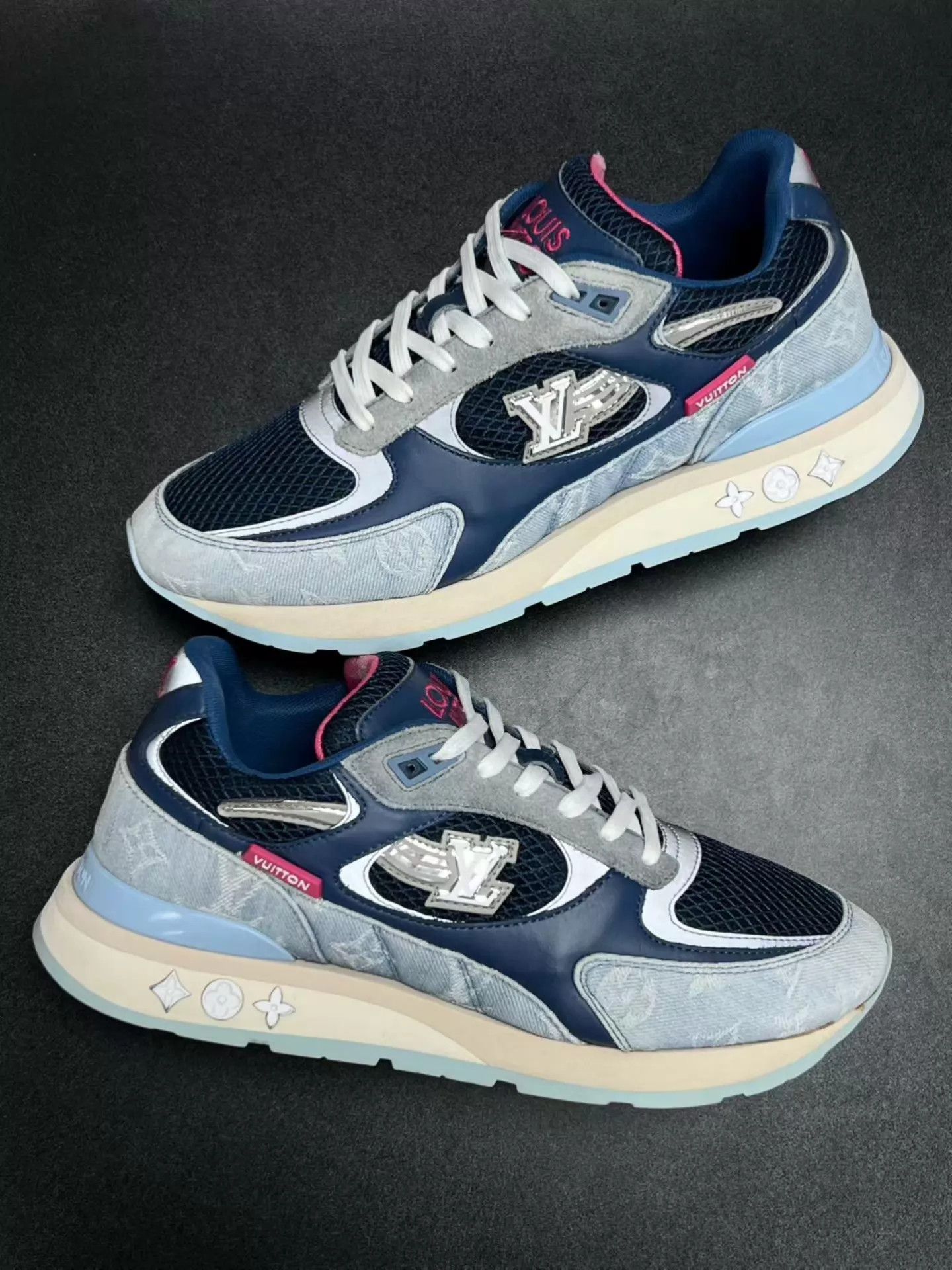 Louis Vuitton LV RUN AWAY Blue Denim UK7 41 Size US 8 / EU 41 - 5 Thumbnail