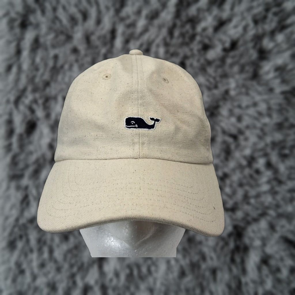 Vineyard Vines Vineyard Vines Baseball Hat Cap Adjustable Classic Cotton GUC Unisex Adults One Size Ivory Men Women Boys Girls Size ONE SIZE - 1 Thumbnail