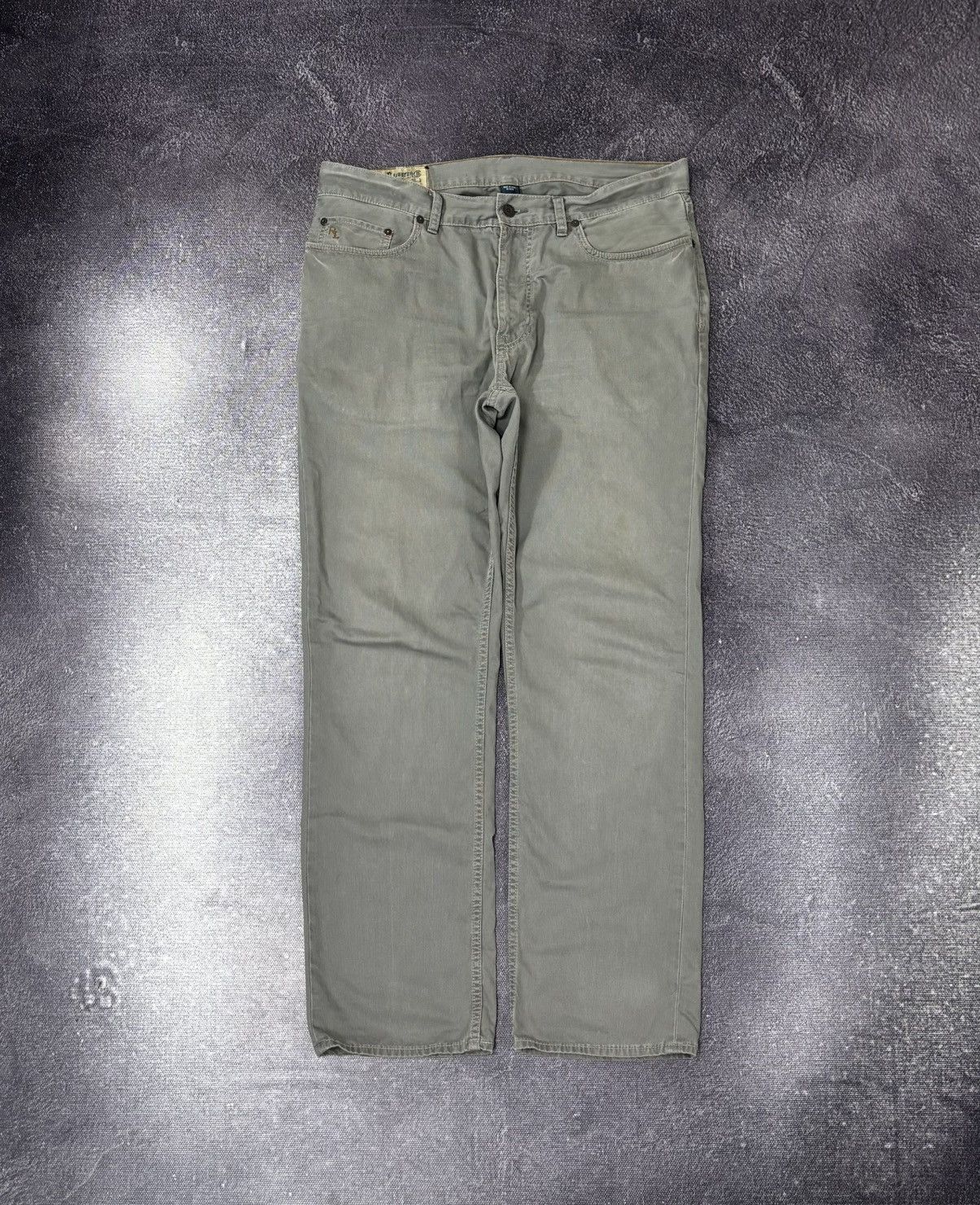 Polo Ralph Lauren Polo Ralph Lauren Men’s Gray Luxury Baggy Pants Jeans Size US 35 - 2 Thumbnail