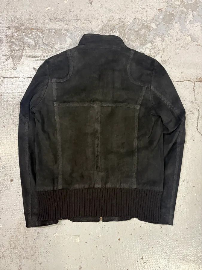 Armani Armani Black Suede Avant-Garde Bomber Jacket Size US S / EU 44-46 / 1 - 5 Thumbnail