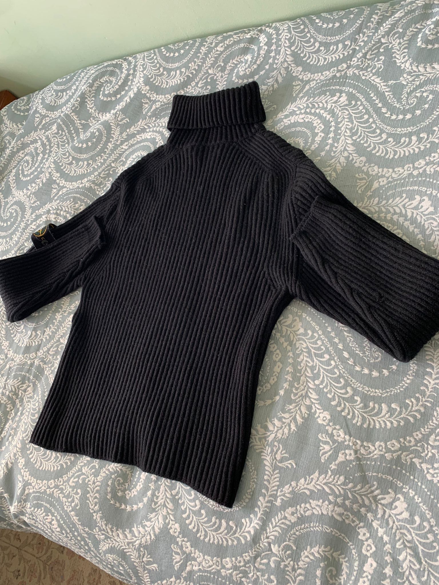 Stone Island Vintage Stone Island AW/01 Wool Ribbed Turtleneck Size US S / EU 44-46 / 1 - 2 Thumbnail