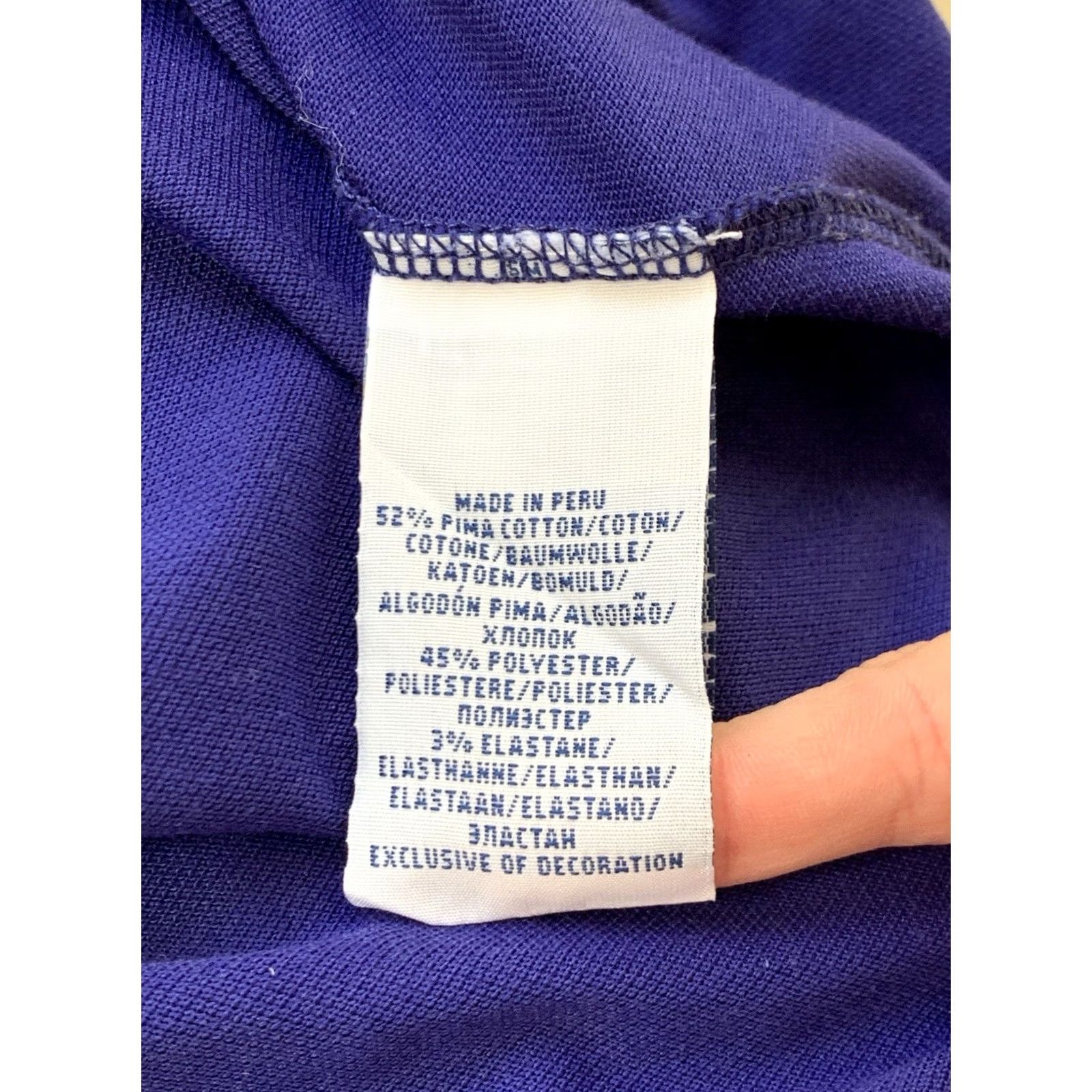 Polo Ralph Lauren Polo Ralph Lauren Golf Tee T-Shirt Men’s L Shirt, Purple, Short Sleeve, V-Neck, Cotton Polyester, Regular Fit Size US L / EU 52-54 / 3 - 7 Thumbnail