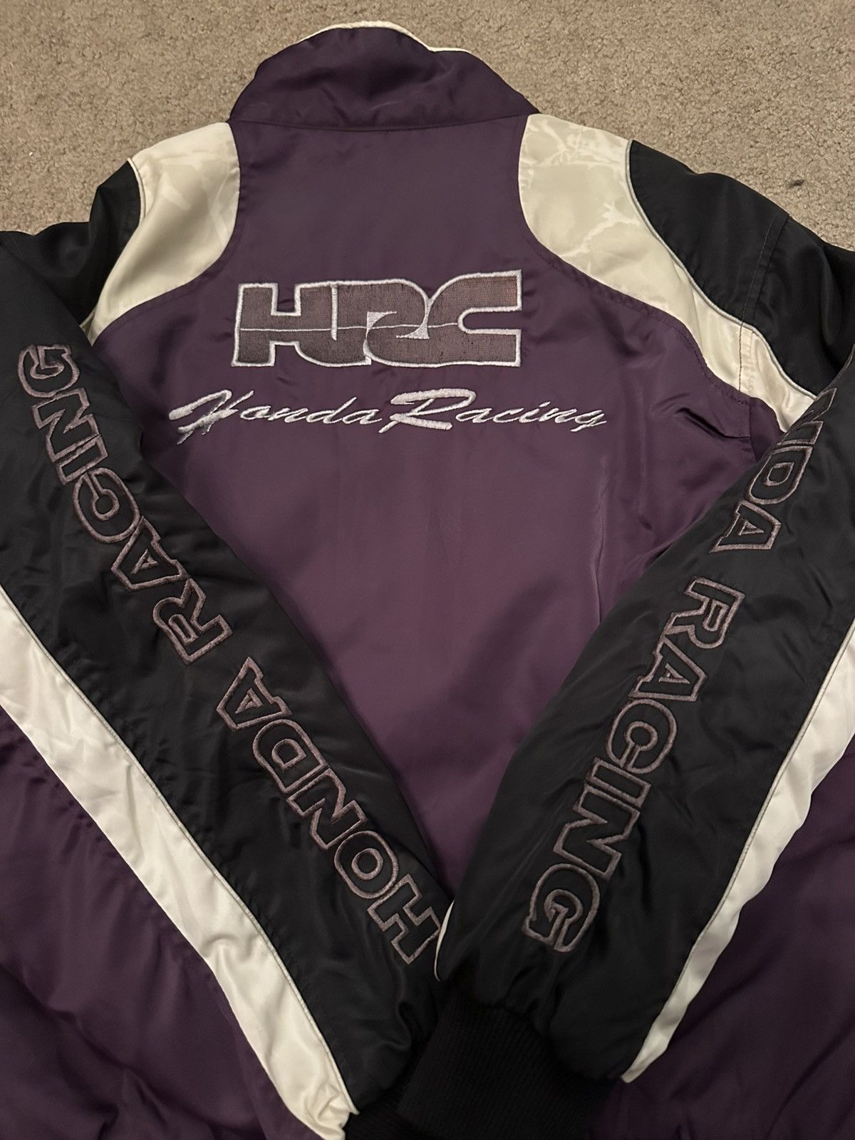 Other Vintage Honda Racing Jacket S Purple Nylon Bomber Jacket Vtg Size US S / EU 44-46 / 1 - 9 Thumbnail
