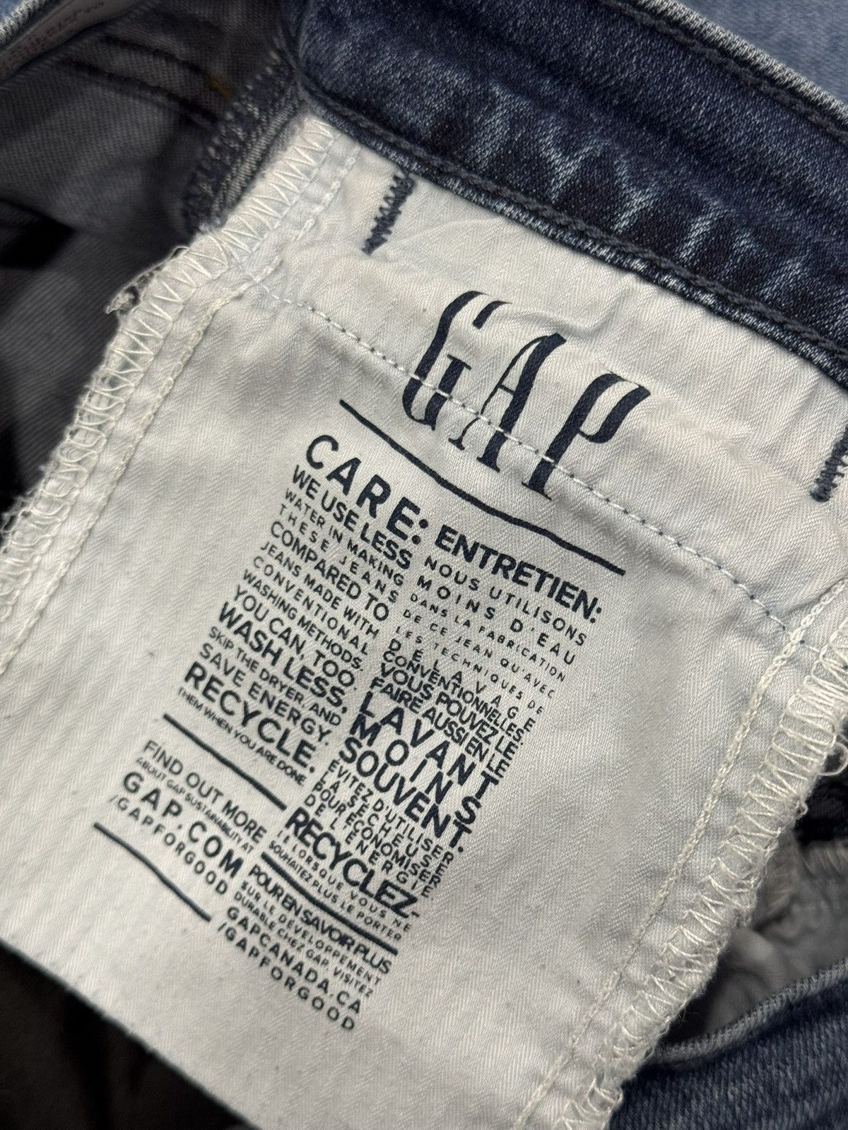 Gap GAP 70s Flare High Rise Jeans 28P Blue Denim Bell Bottom Y2K Size 28" / US 6 / IT 42 - 9 Thumbnail