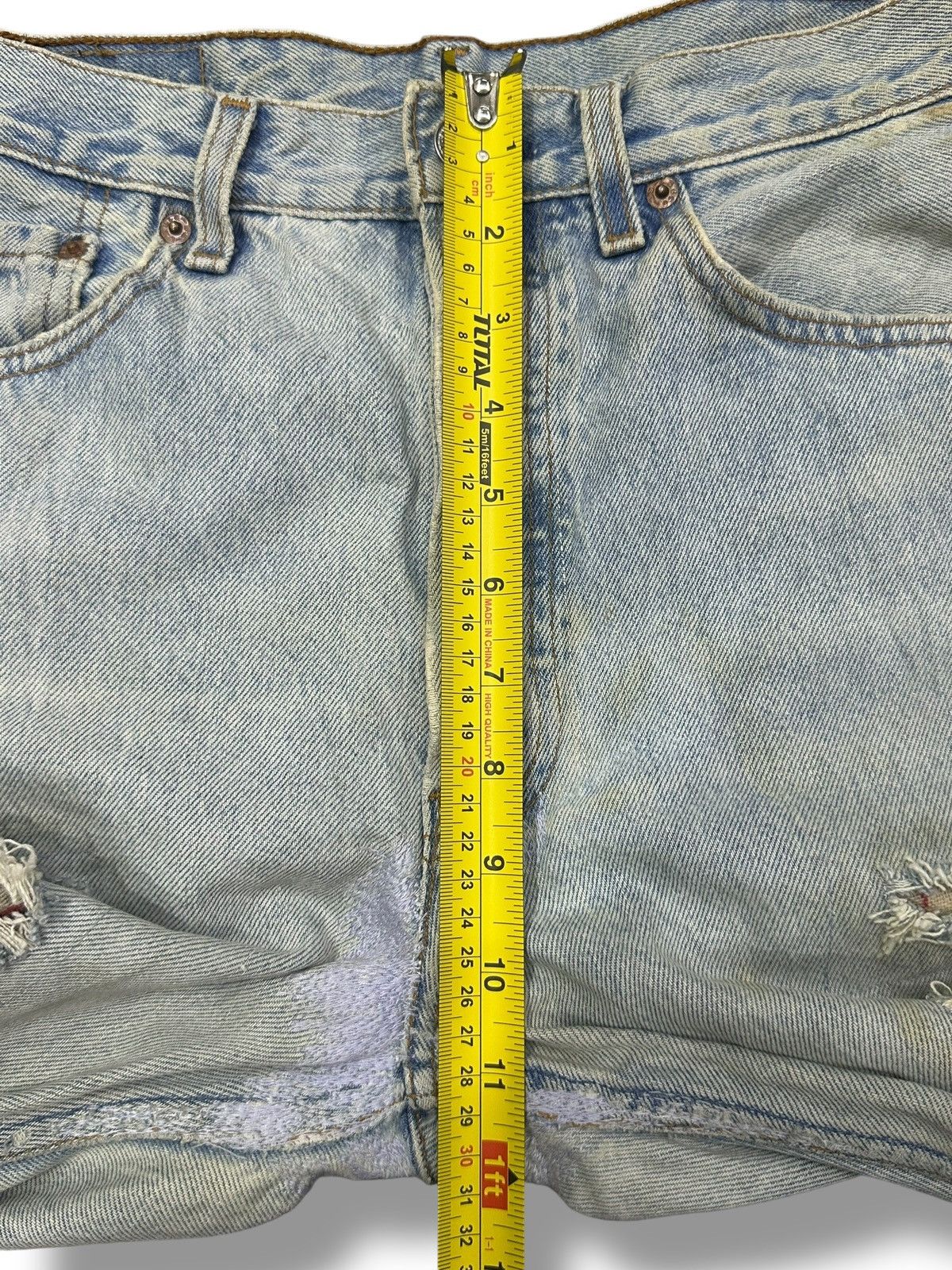 Levi's Vintage Levi’s 501 Straight Distressed Ripped Jeans & Faded Size US 31 - 19 Thumbnail