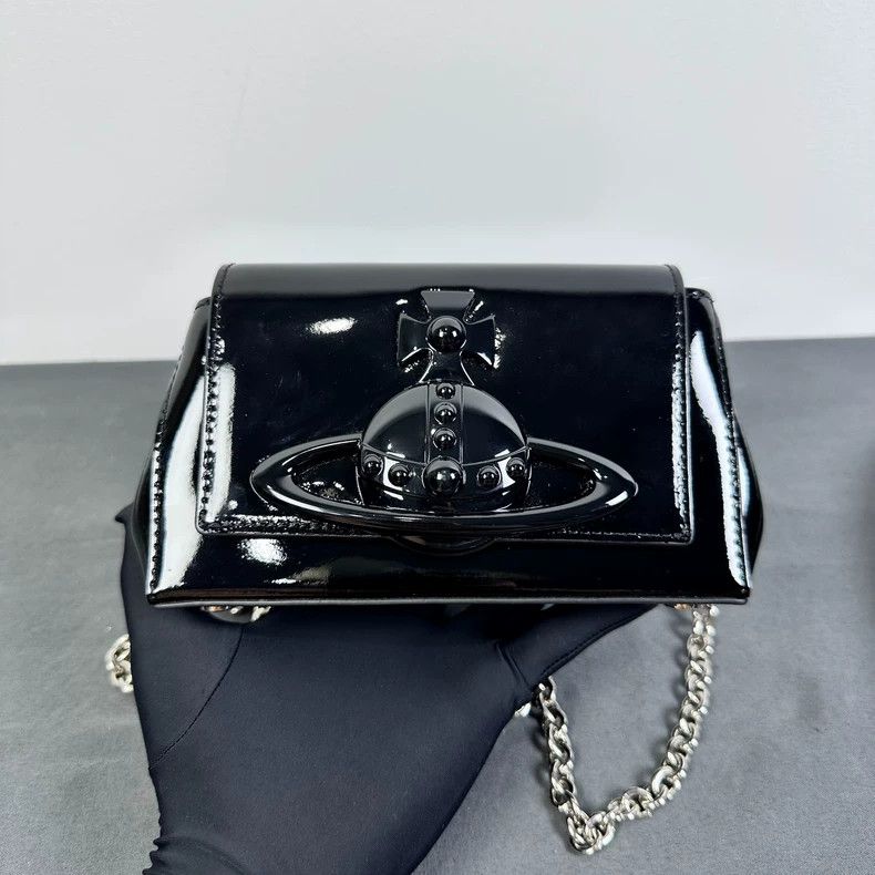 Vivienne Westwood Vivienne Westwood HAZEL Patent Leather Bag - dmc Size ONE SIZE - 1 Thumbnail