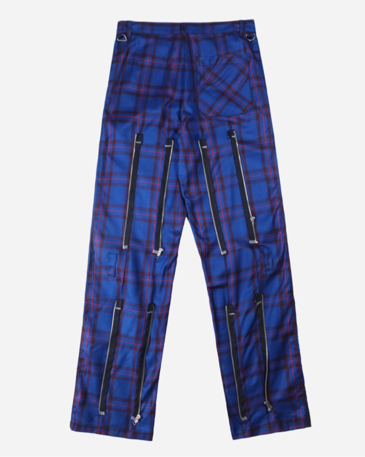 If Six Was Nine 2000S DEVIL N BASS TARTAN BONDAGE PANTS Size US 29 - 3 Thumbnail