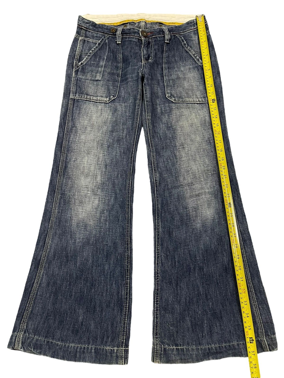 14th Addiction Vintage Japanese Brand Blue Wash Style Baggy Jeans Size US 31 - 9 Thumbnail