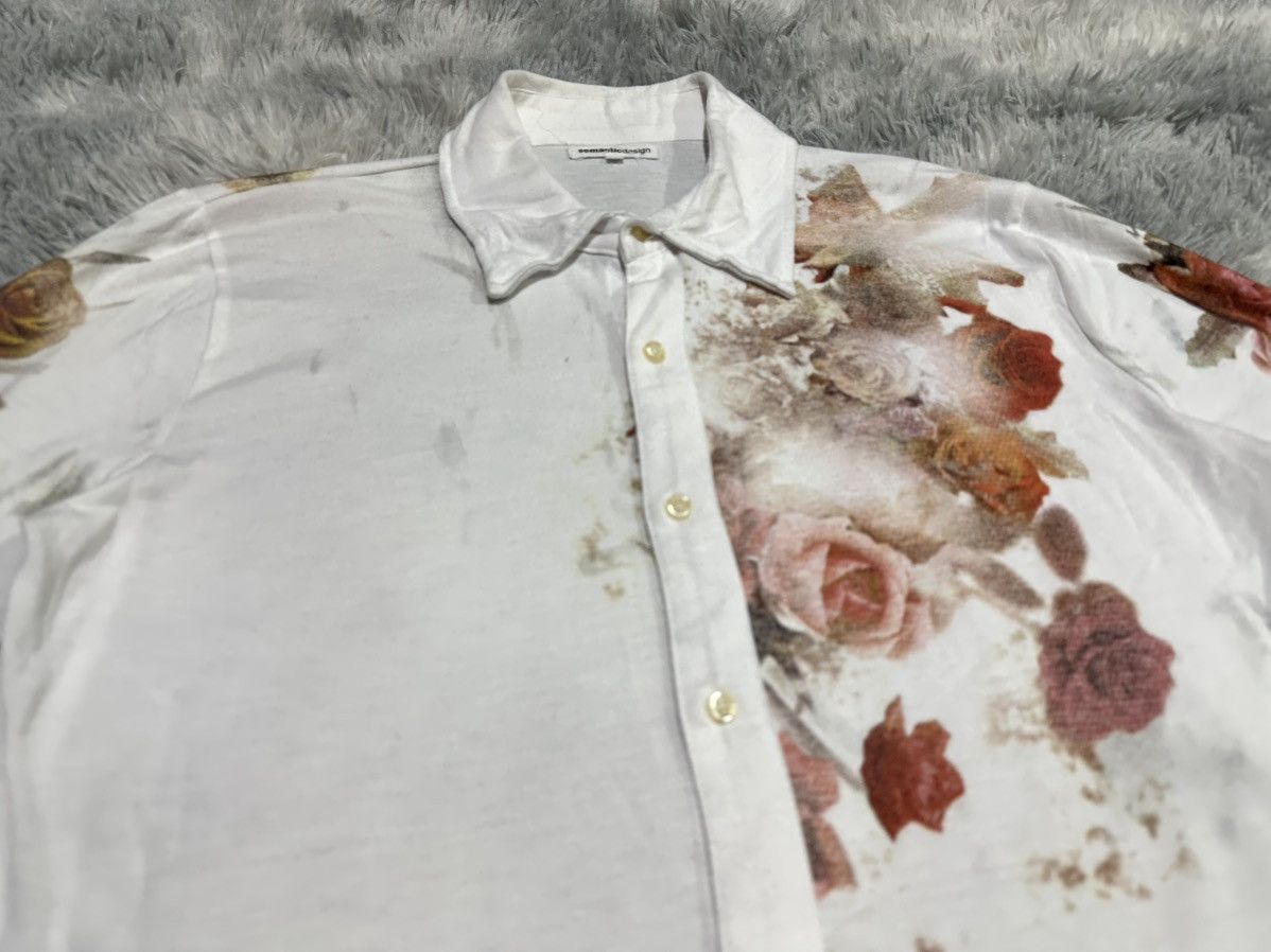 semanticdesign 🔥Sick Y2K Semantic Design Floral Poem Shirt Size US M / EU 48-50 / 2 - 9 Thumbnail