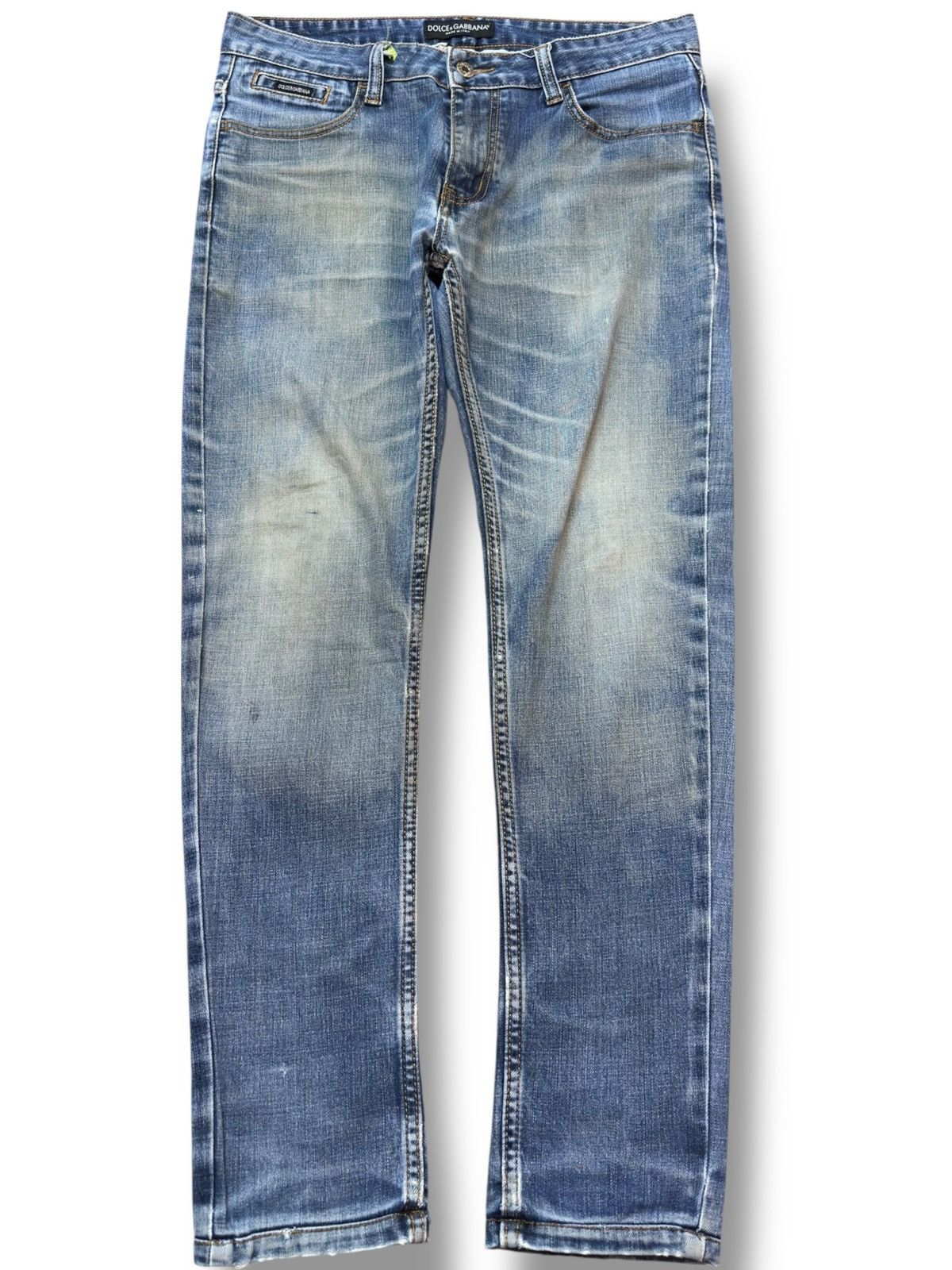 Dolce & Gabbana Vintage Dolce&Gabbana Mudwash Skinny Denim Size US 33 - 1 Thumbnail