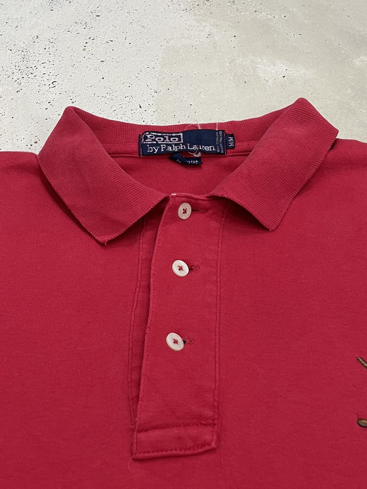 Polo Ralph Lauren × Ralph Lauren Vintage Ralph Lauren Red Polo Embroidery Size US M / EU 48-50 / 2 - 7 Thumbnail