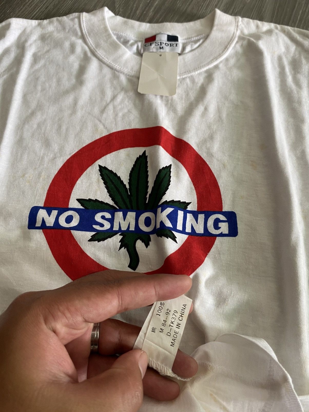Vintage Vintage No Smoking Marijuana Size US M / EU 48-50 / 2 - 6 Thumbnail