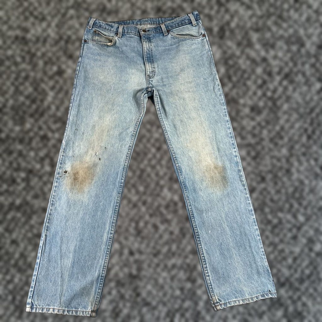 Levi's VINTAGE Levi's Jeans Mens 38x32 Blue Denim 40509-0214 Straight 5-Pocket Logo USA 90s/Levis 40509 Men Size US 38 / EU 54 - 1 Thumbnail