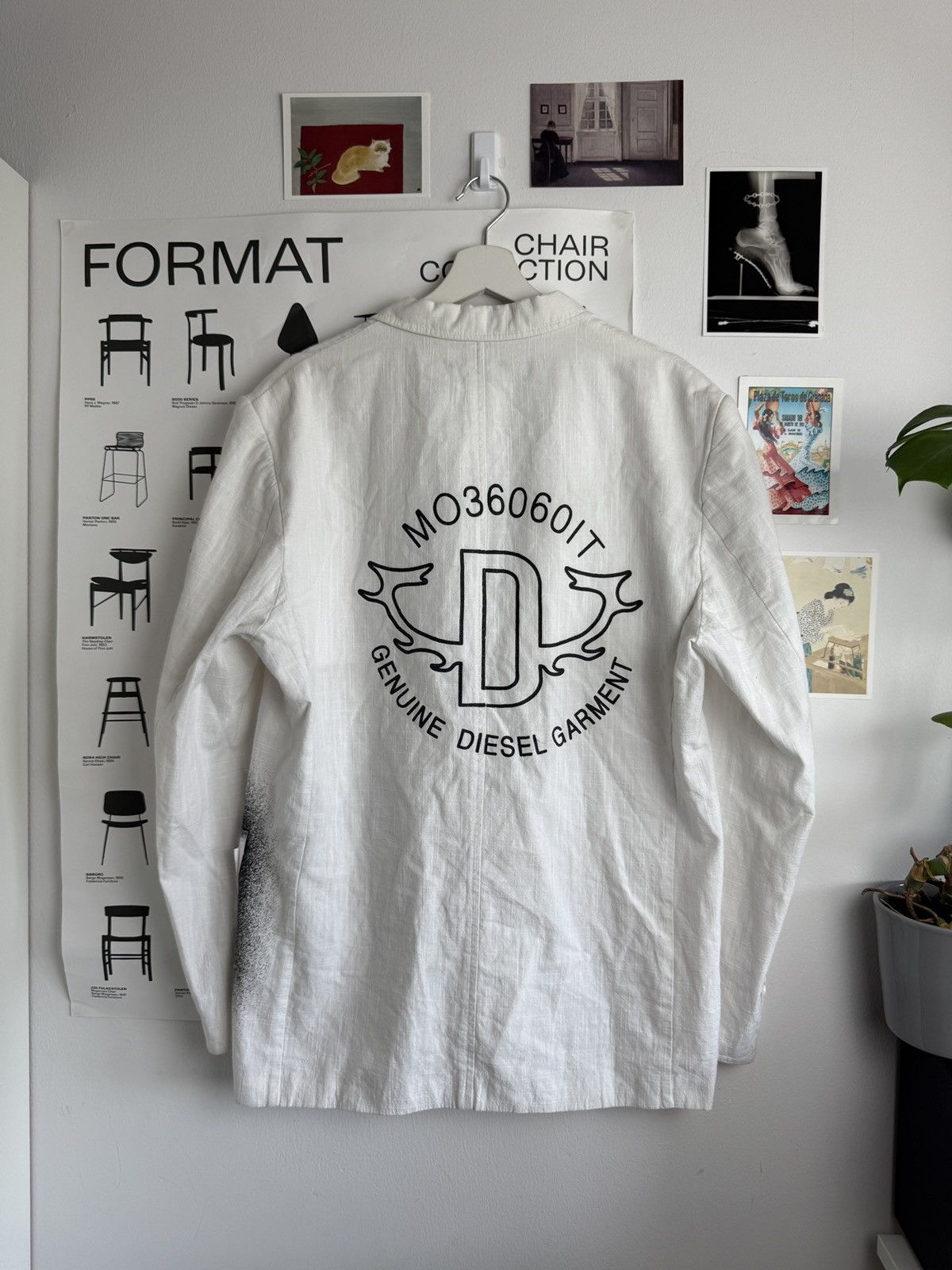 Diesel Vintage y2k Diesel linen blazer jacket L avantgarde archive Size US L / EU 52-54 / 3 - 2 Thumbnail