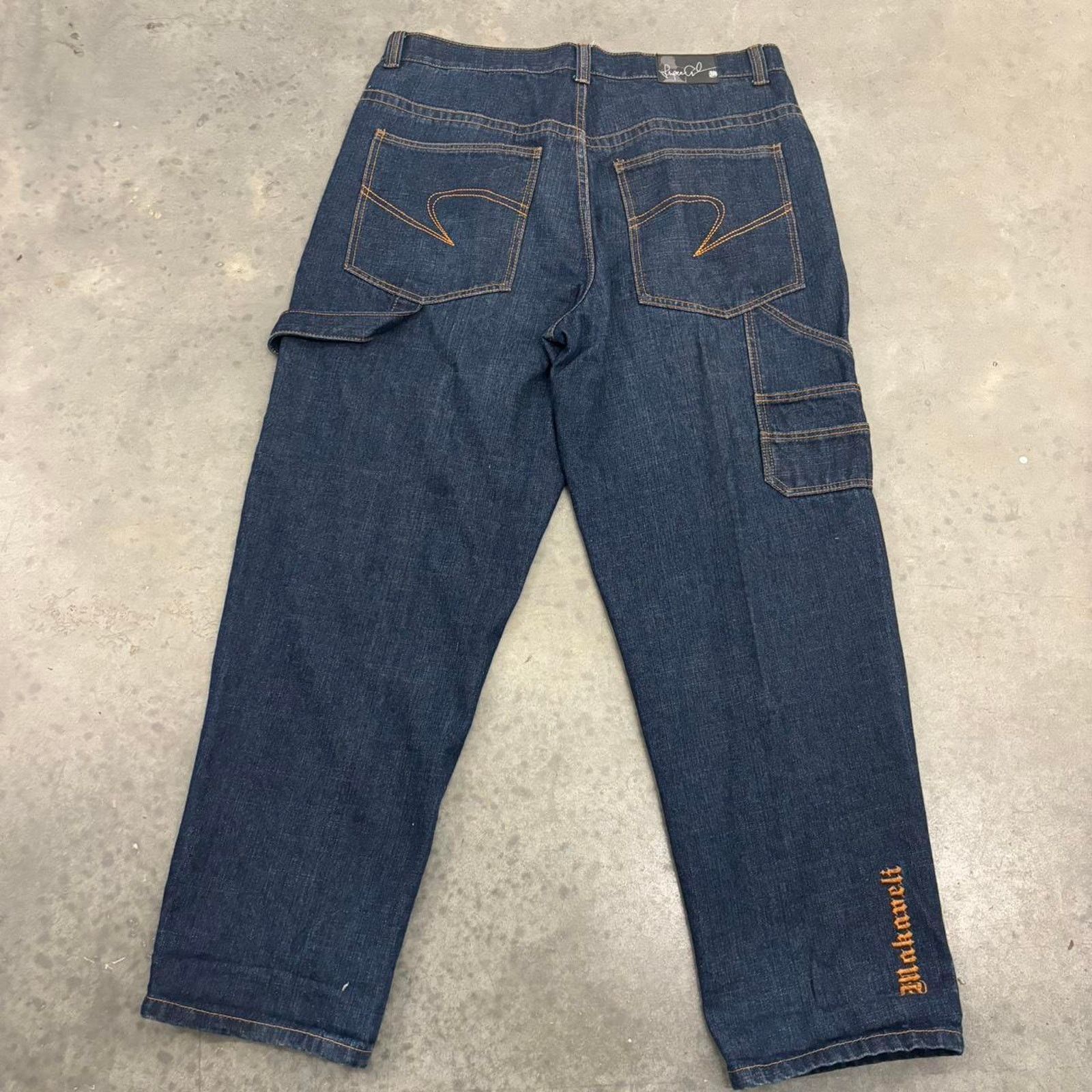 Makaveli Vintage y2k 90s Makaveli Baggy Carpenter Jeans Size US 38 / EU 54 - 1 Thumbnail