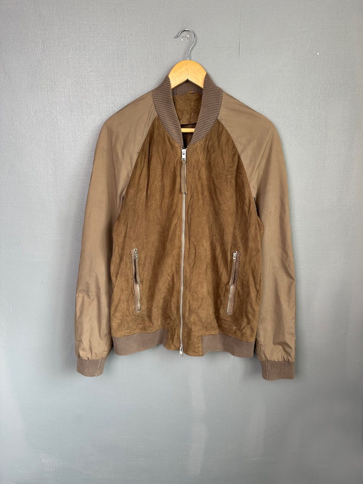 Allsaints ALLSAINTS Suede Hale Bomber Jacket Brown Men’s size M Size US M / EU 48-50 / 2 - 1 Thumbnail