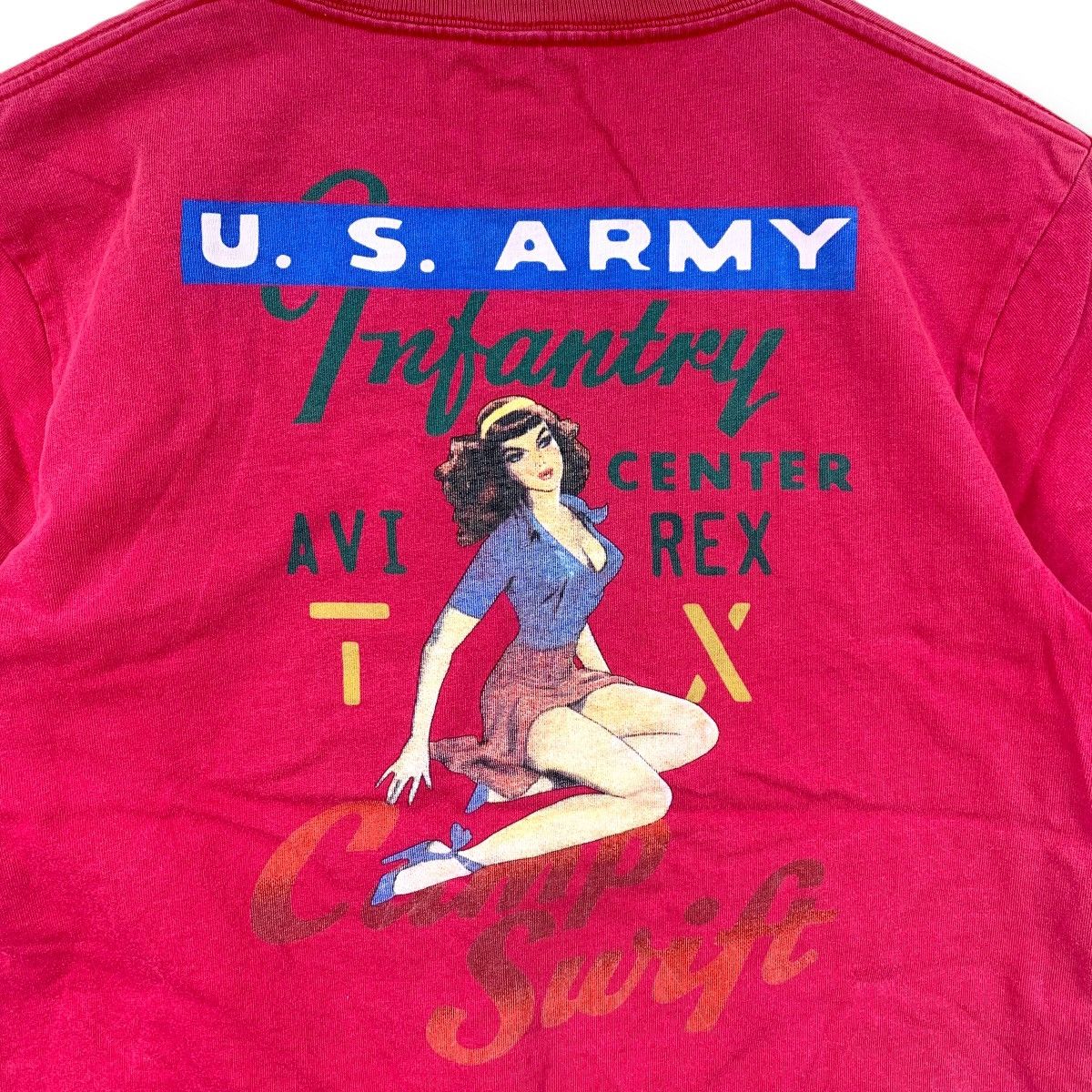 Avirex AVIREX U.S Army Infantry Center Camp Swift Graphic Tee Shirt Size US L / EU 52-54 / 3 - 2 Thumbnail