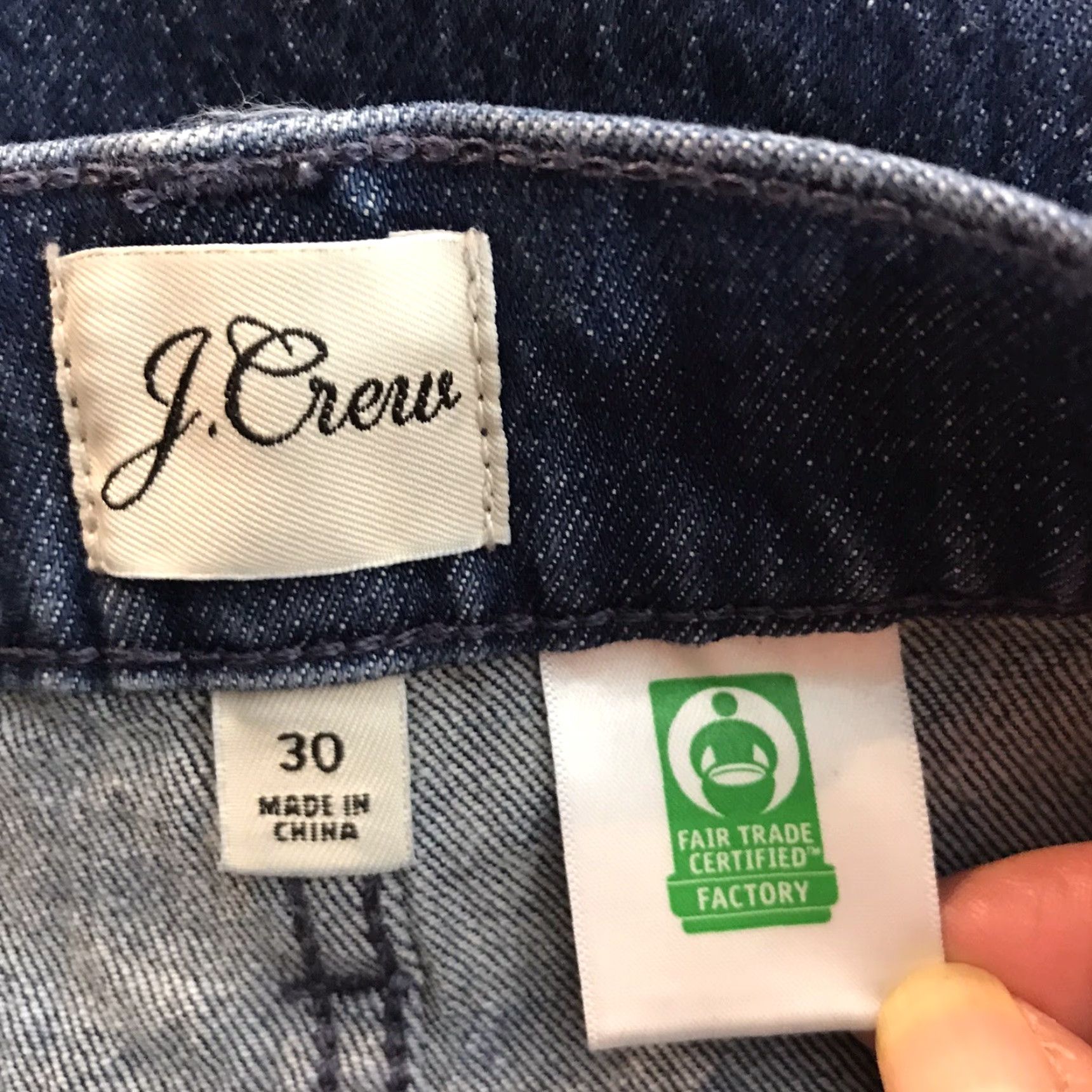 J.Crew VINTAGE J.CREW Carpenter Jeans Womens Size 30 Blue Denim Cropped Stretch Pockets 90s Size 30" / US 8 / IT 44 - 7 Thumbnail