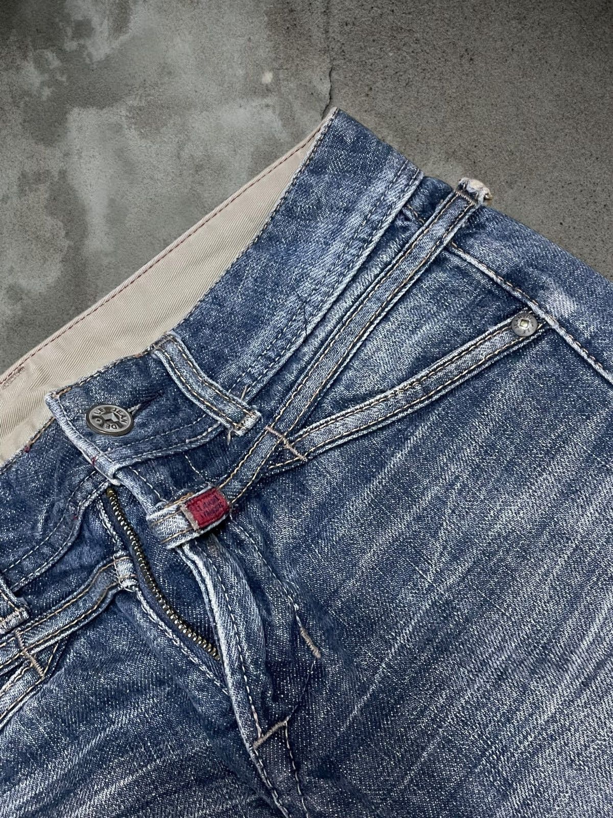 Marithe + Francois Girbaud Vintage 1990s Designer Marithe Francois Girbaud Flared Denim Size US 26 / EU 42 - 8 Thumbnail