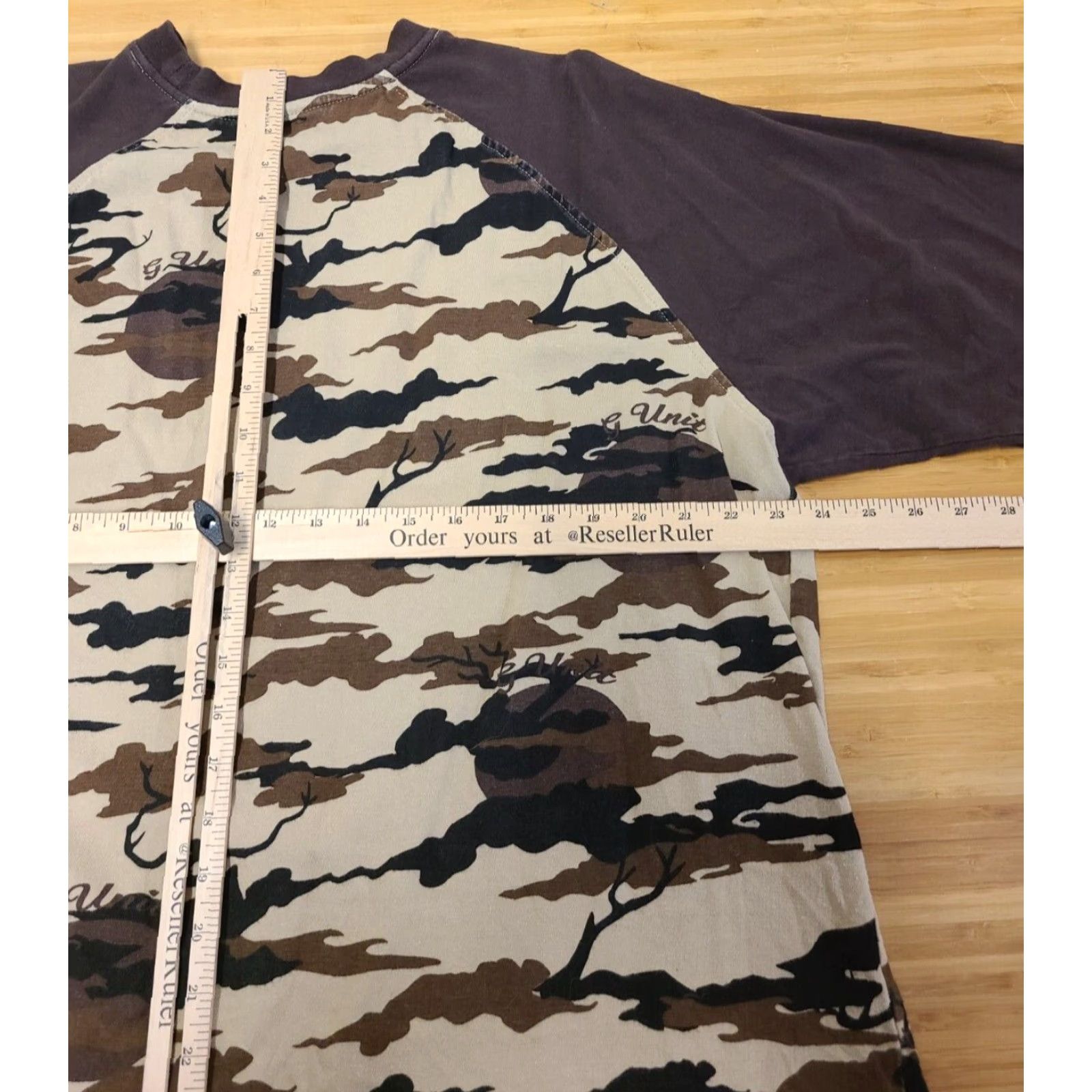 Vintage VINTAGE G-Unit Shirt Men XL Brown Camouflage Heavyweight Short Sleeve Size US XL / EU 56 / 4 - 7 Thumbnail