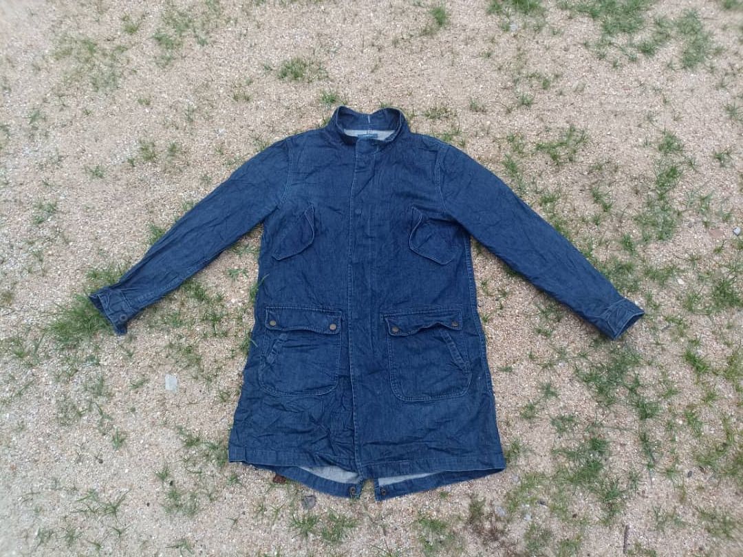 Japanese Brand × Vintage J. JERRY Men Long Denim Jacket Size US M / EU 48-50 / 2 - 3 Thumbnail