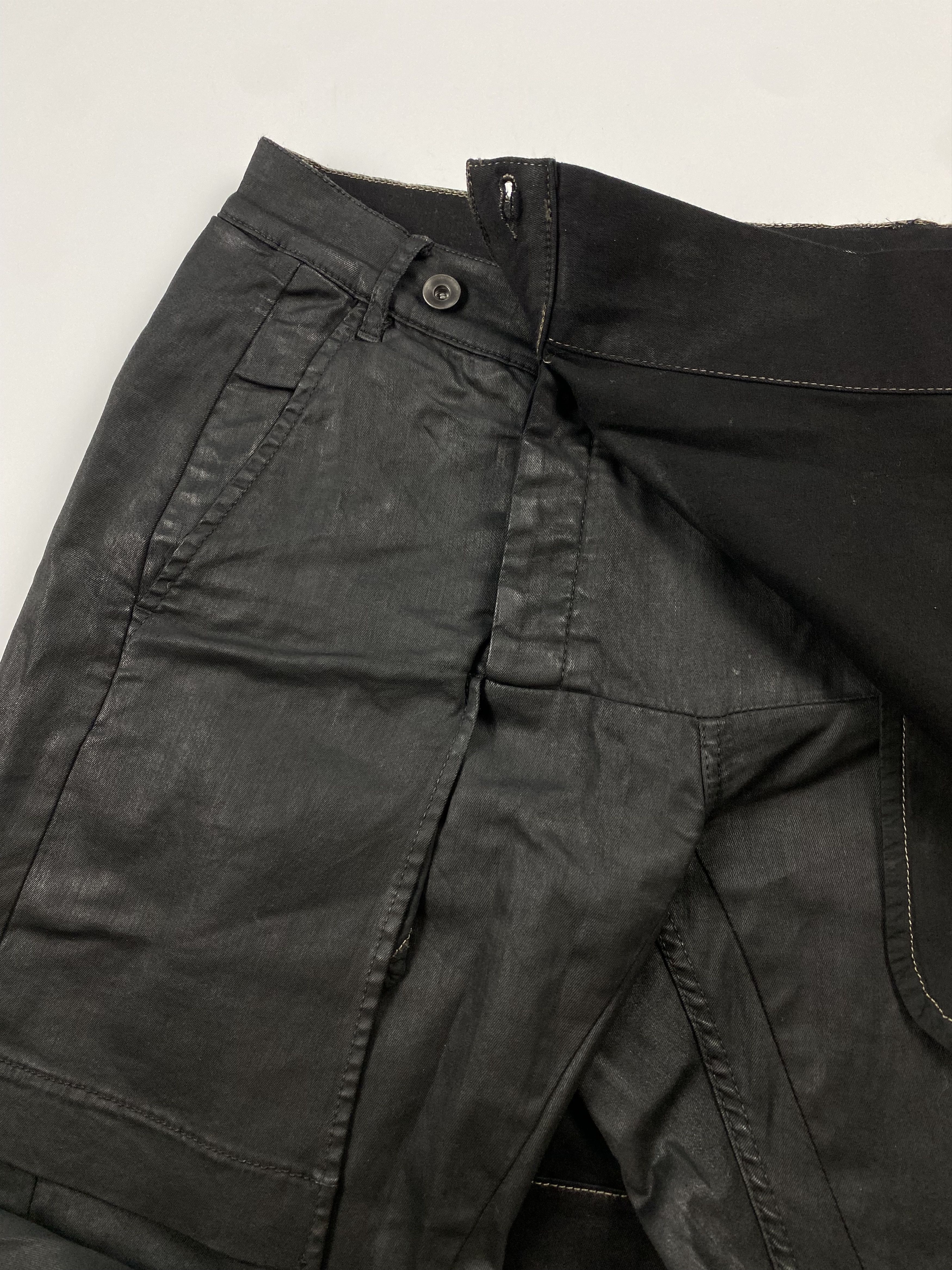 Rick Owens Drkshdw Rick Owens Waxed Kilted Jeans Size US 32 / EU 48 - 2 Thumbnail