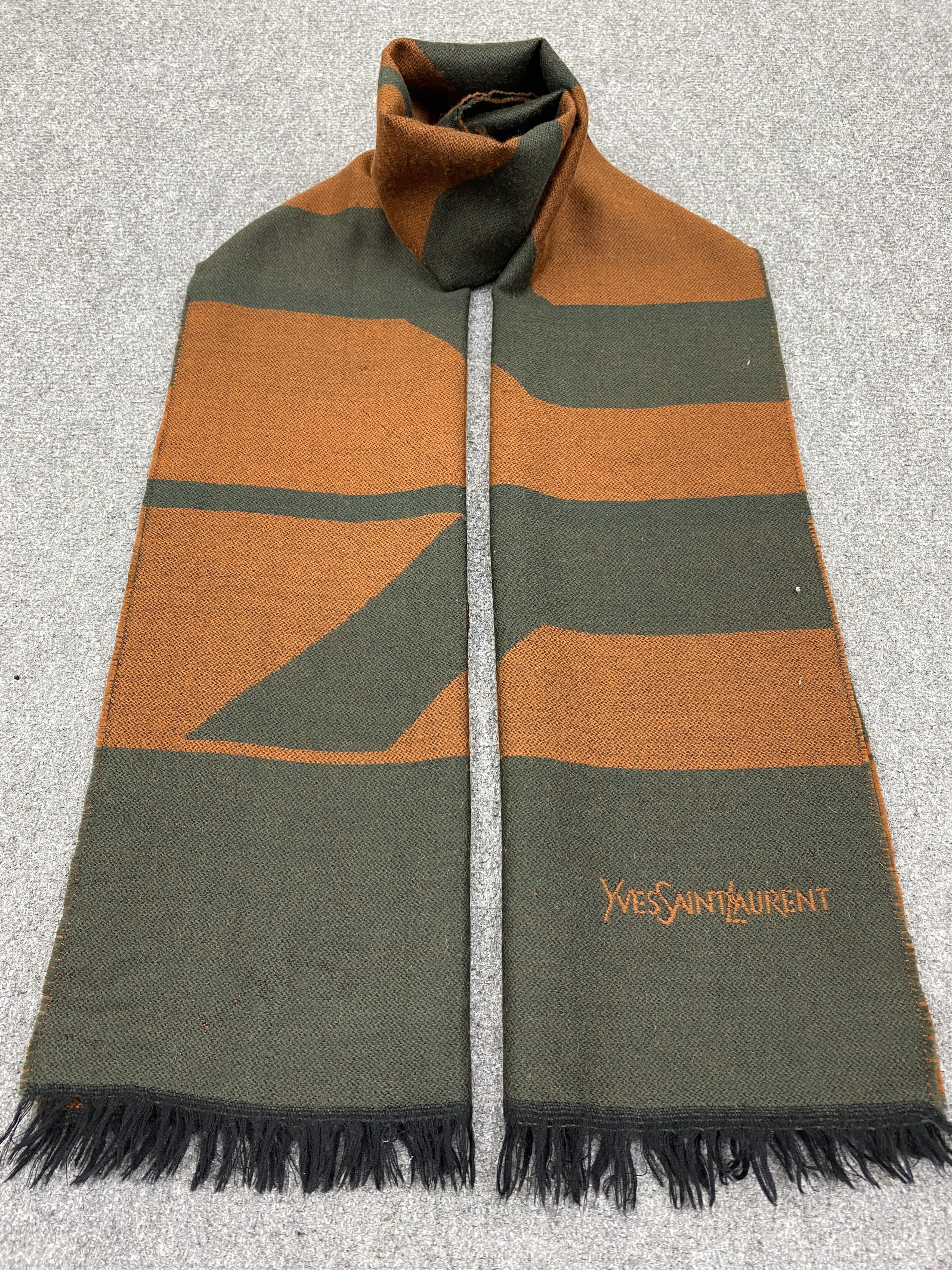 Yves Saint Laurent Vintage Yves Saint Lauren YSL Muffler Scarf SC0076 Size ONE SIZE - 1 Thumbnail