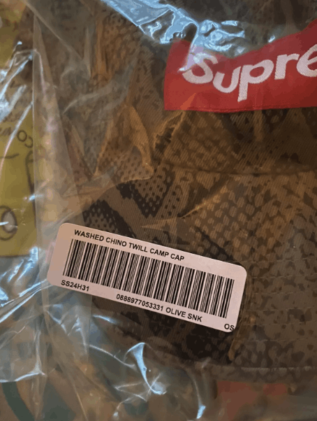Supreme Supreme Washed Chino Twill Camp Cap Snake SS24 Size ONE SIZE - 3 Thumbnail