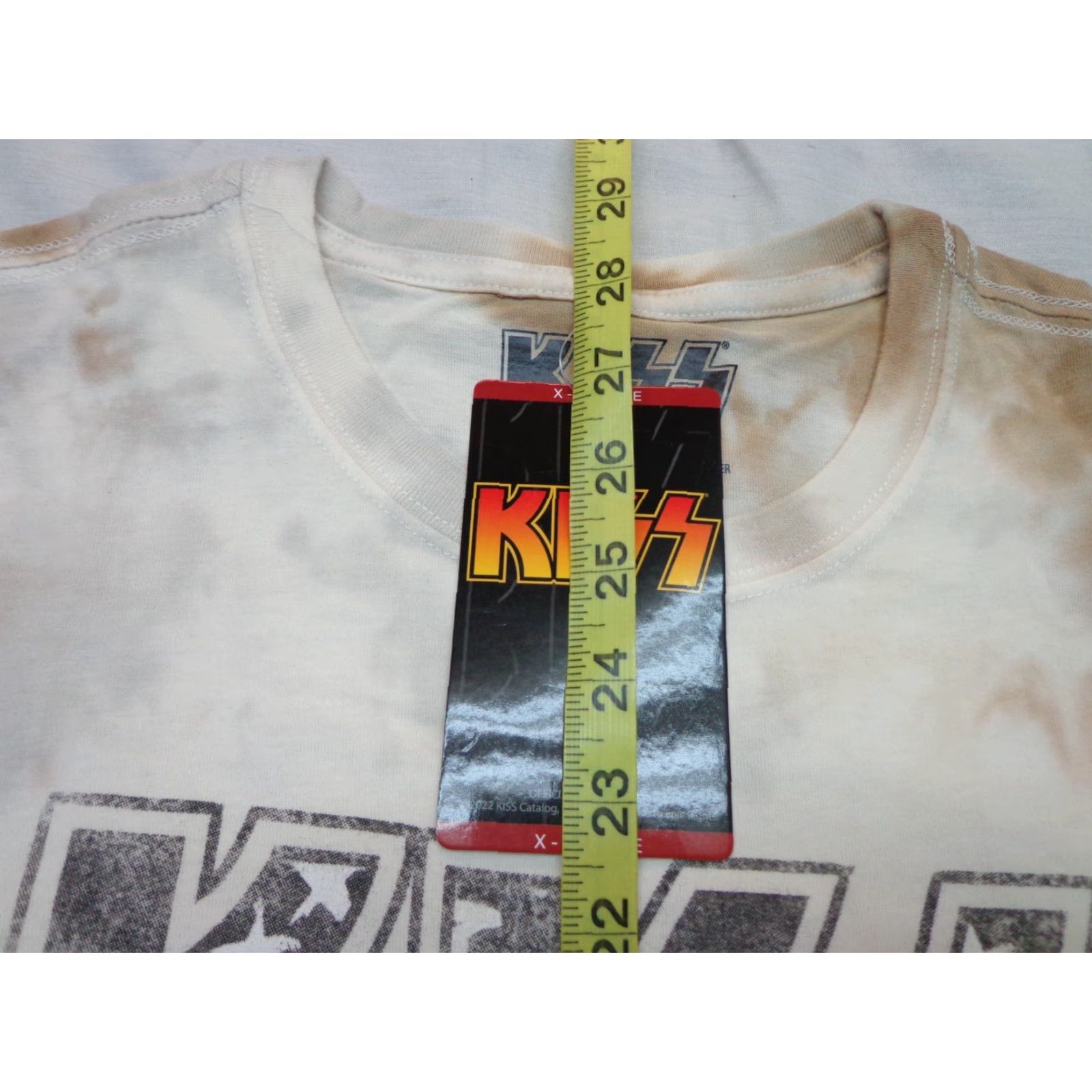 Vintage VINTAGE? KISS T Shirt Tie Dye Rock Beige XL Cotton Blend Crew Neck Short Sleeve Logo Men T-Shirt Classic Rock 90s 80s Mens Size US XL / EU 56 / 4 - 6 Thumbnail