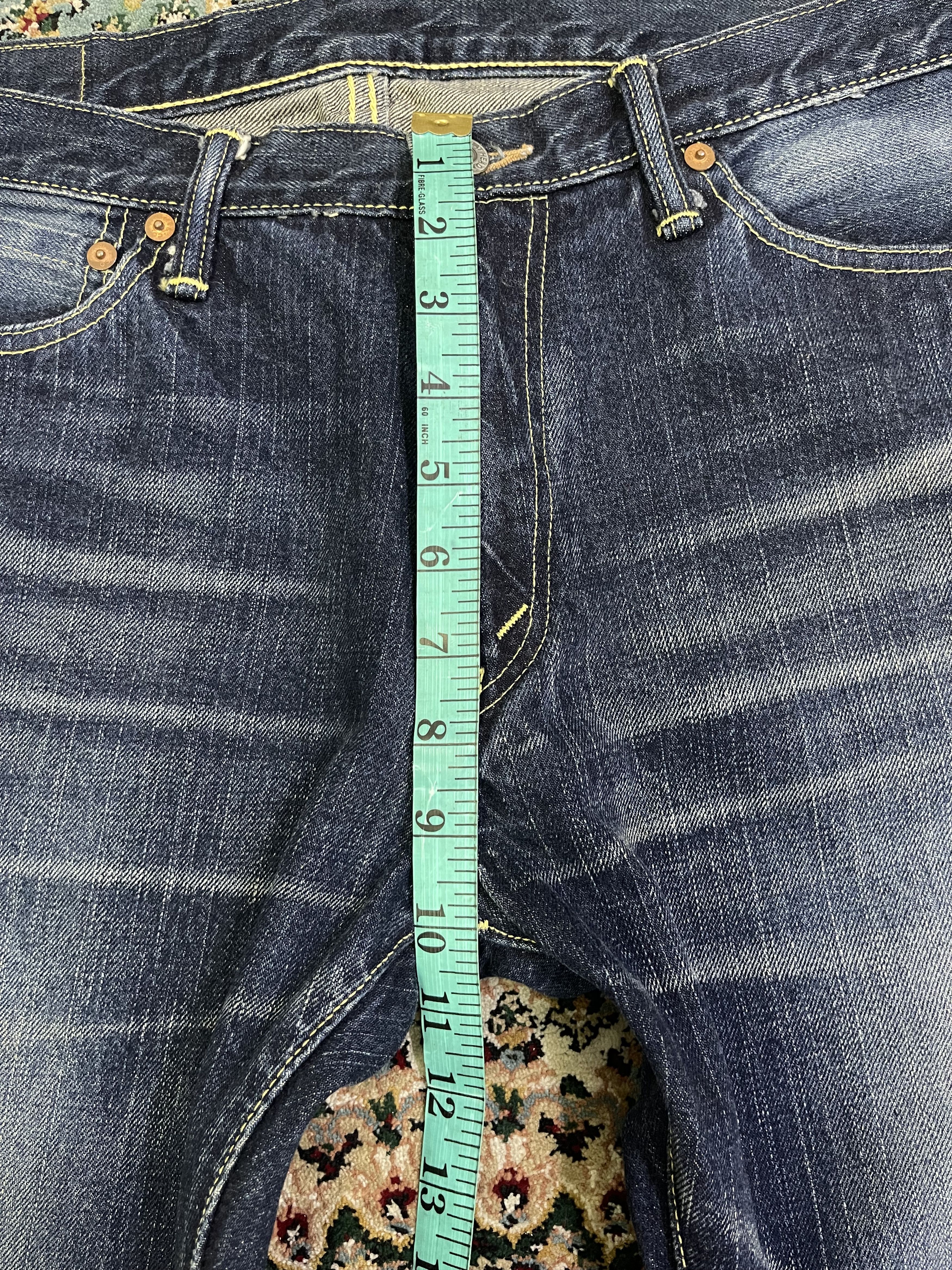 The Flat Head TFH Flared Blue Light Wash Jeans Size US 32 / EU 48 - 16 Thumbnail