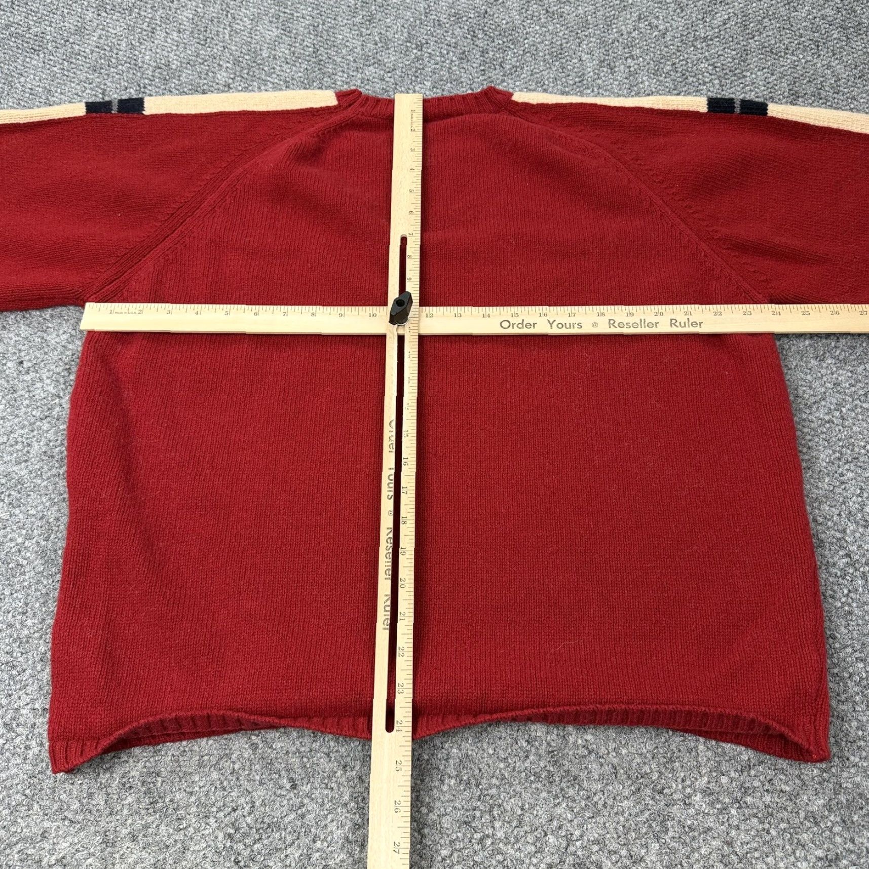 American Eagle Outfitters VINTAGE American Eagle Outfitters Sweater Mens XL Knit Red Wool Crew Neck Italy 90s Striped MENS Size US XL / EU 56 / 4 - 7 Thumbnail
